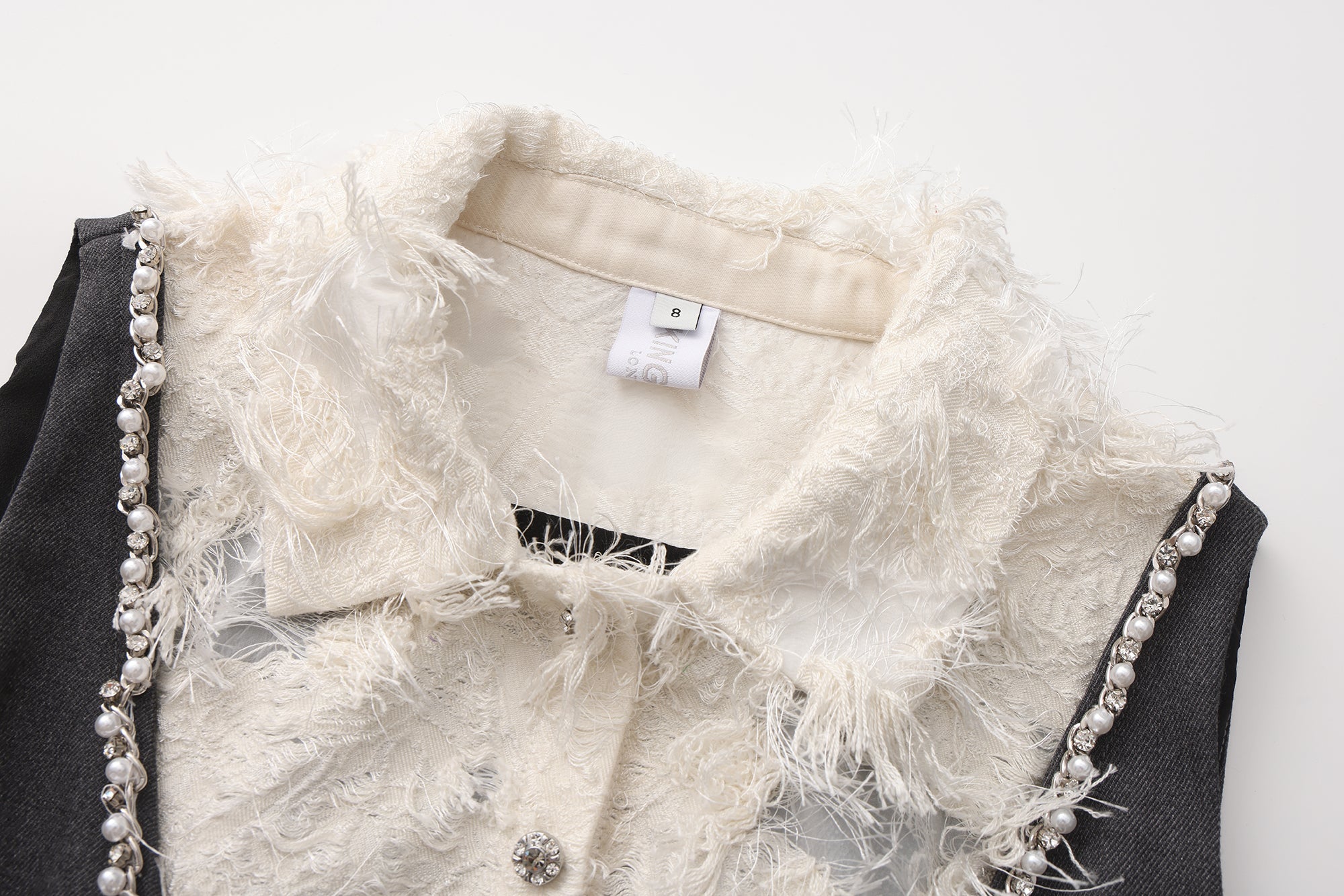 Gray Collar-Patchwork Dress