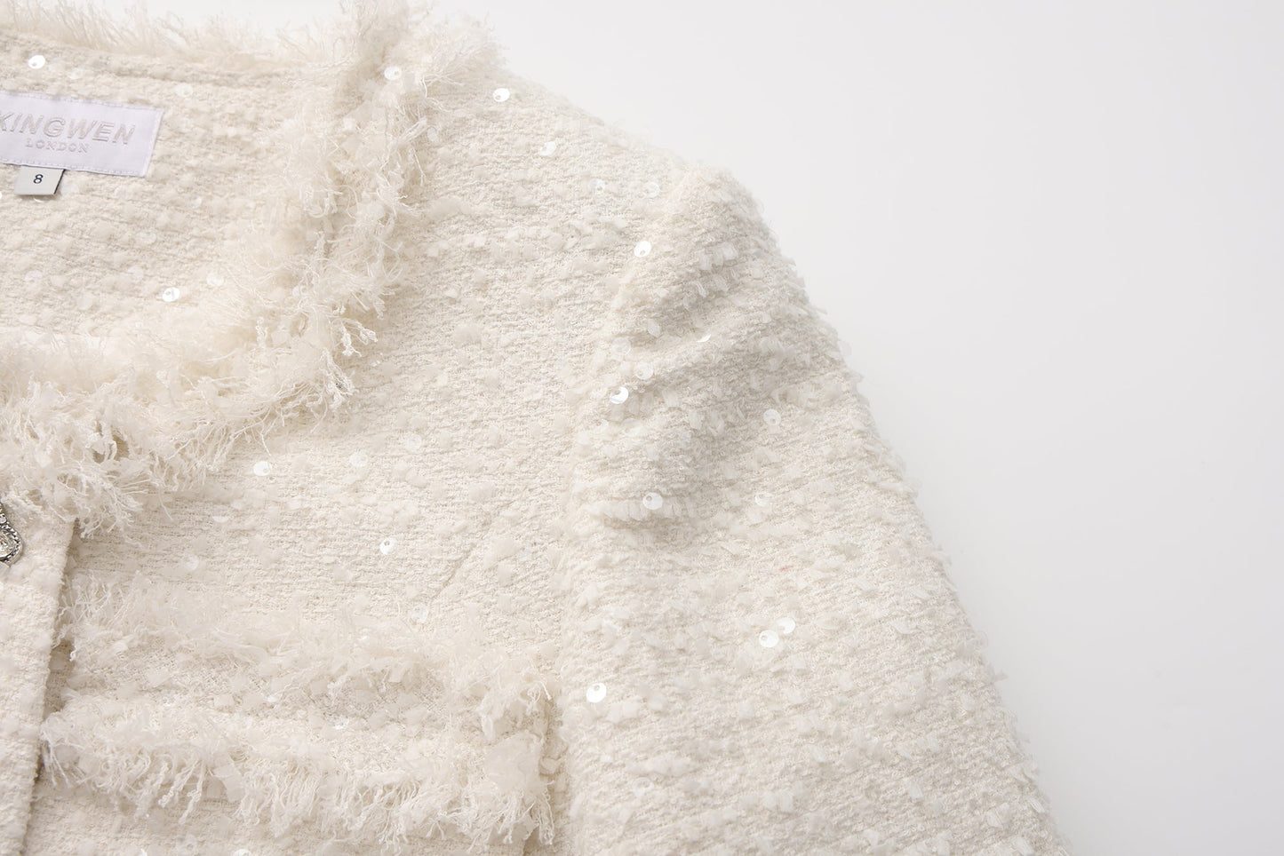 White Long Tweed Jacket