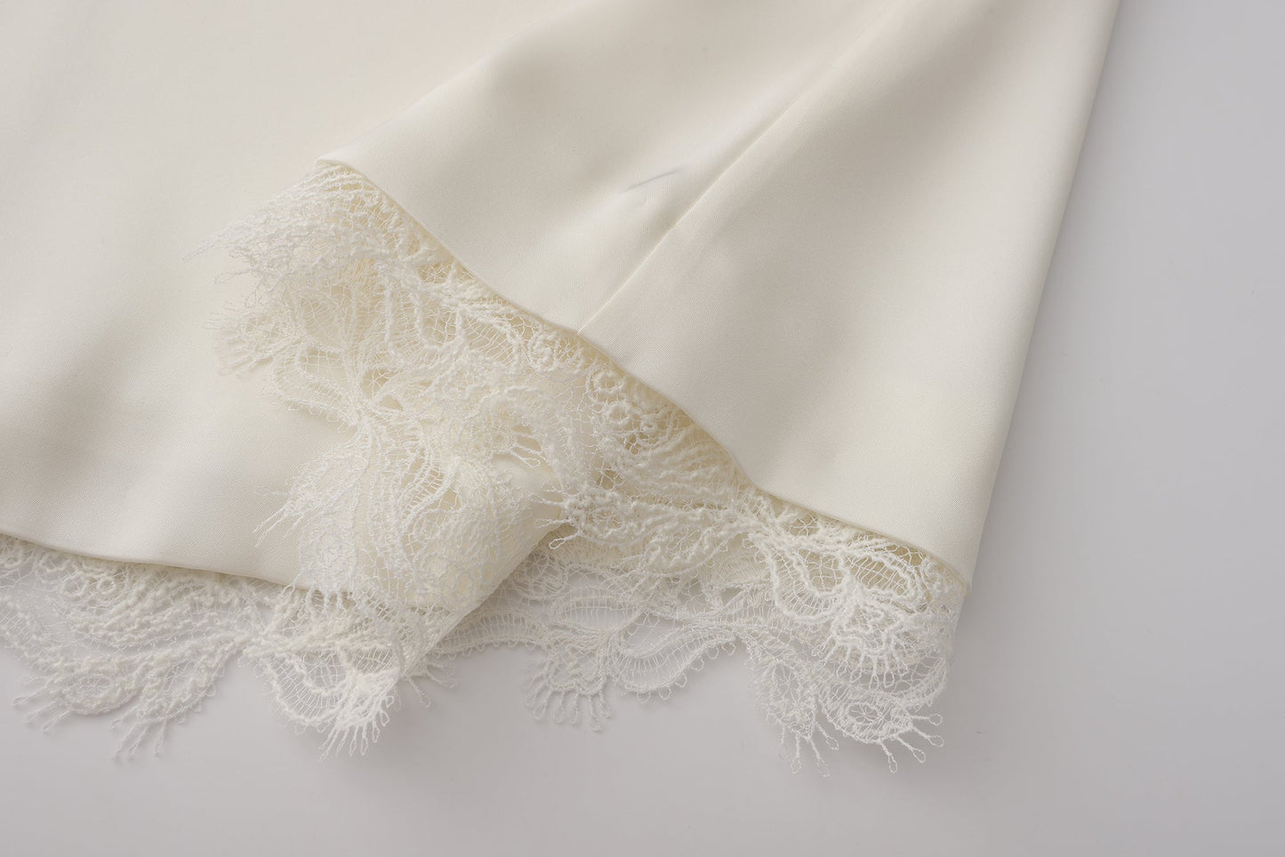 White Strapless Santin Dress