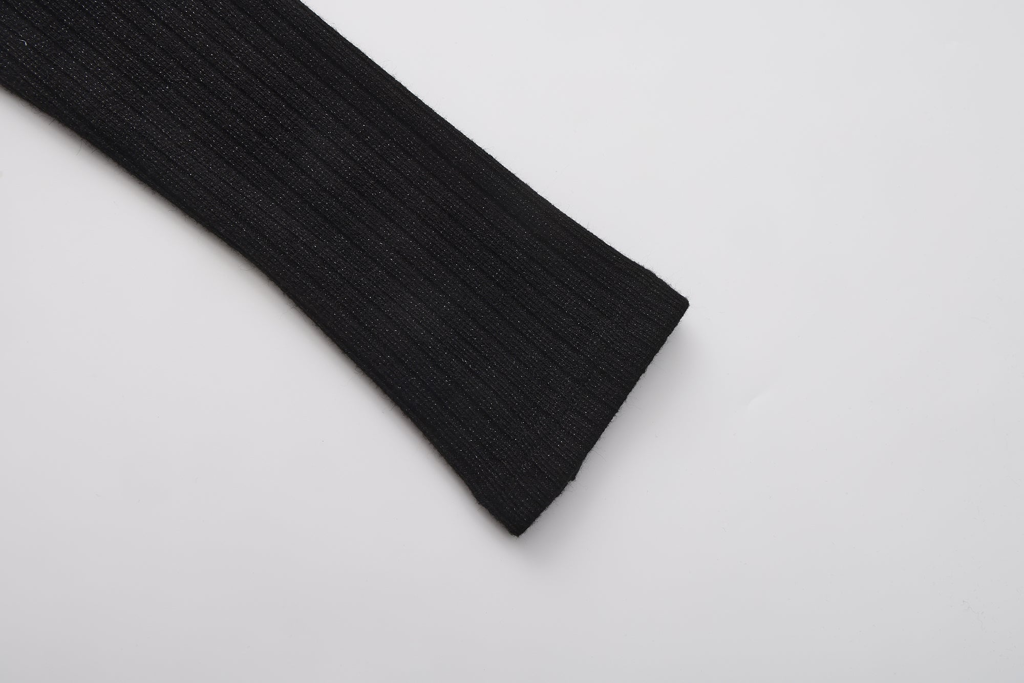 Black Knit Patchwork Base Layer