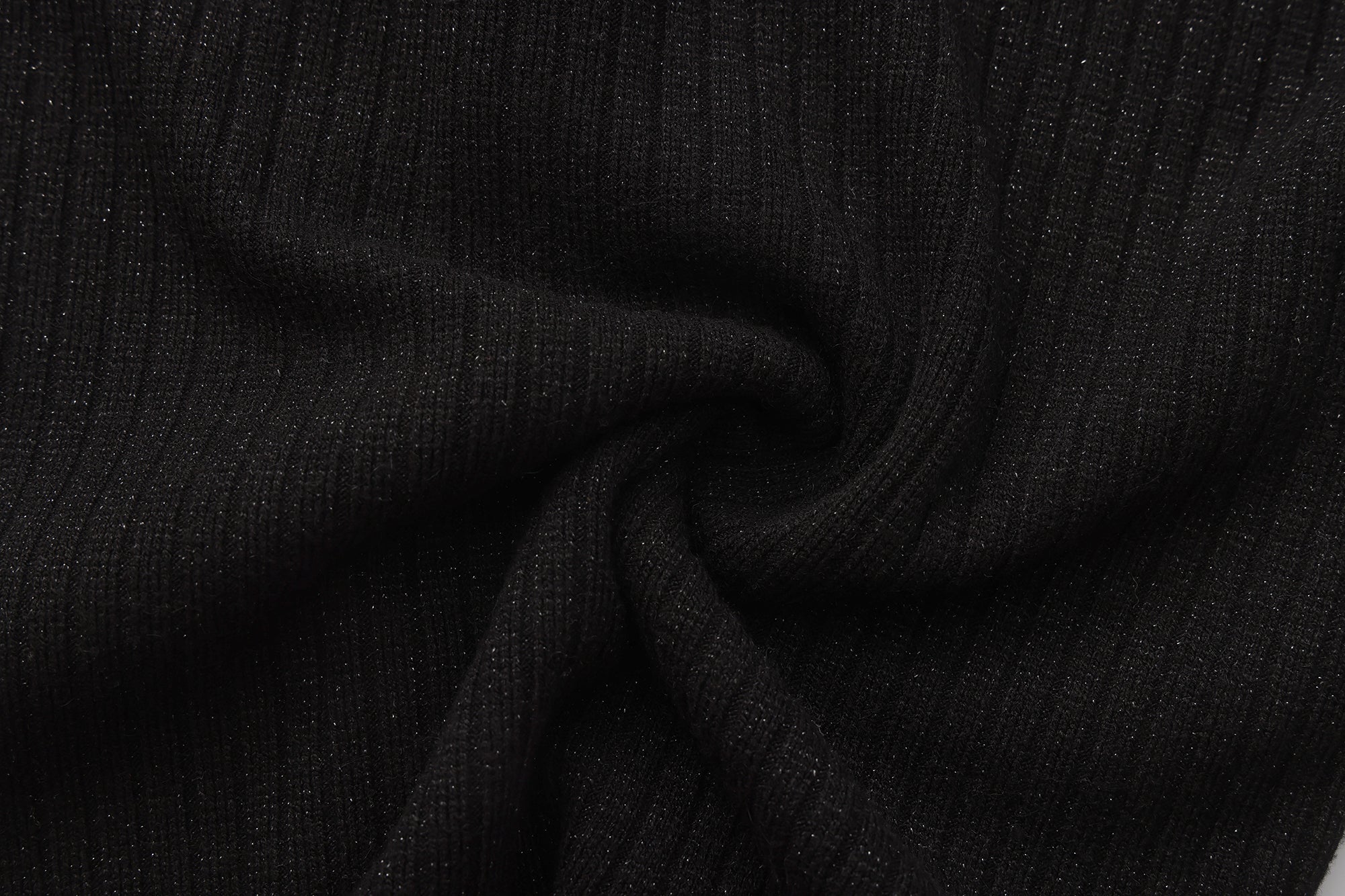 Black Knit Patchwork Base Layer