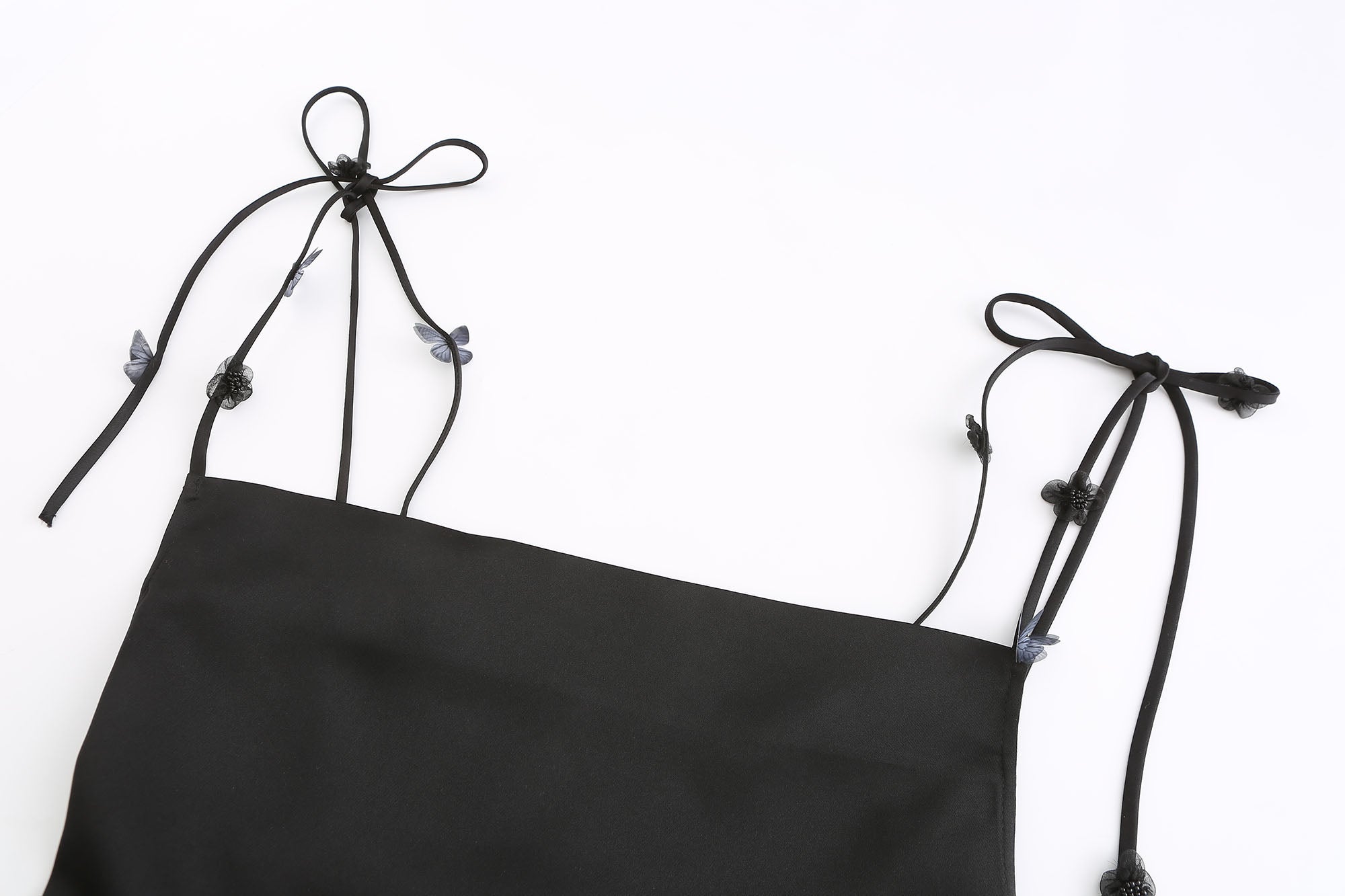 BLACK ACETATE TANK TOP