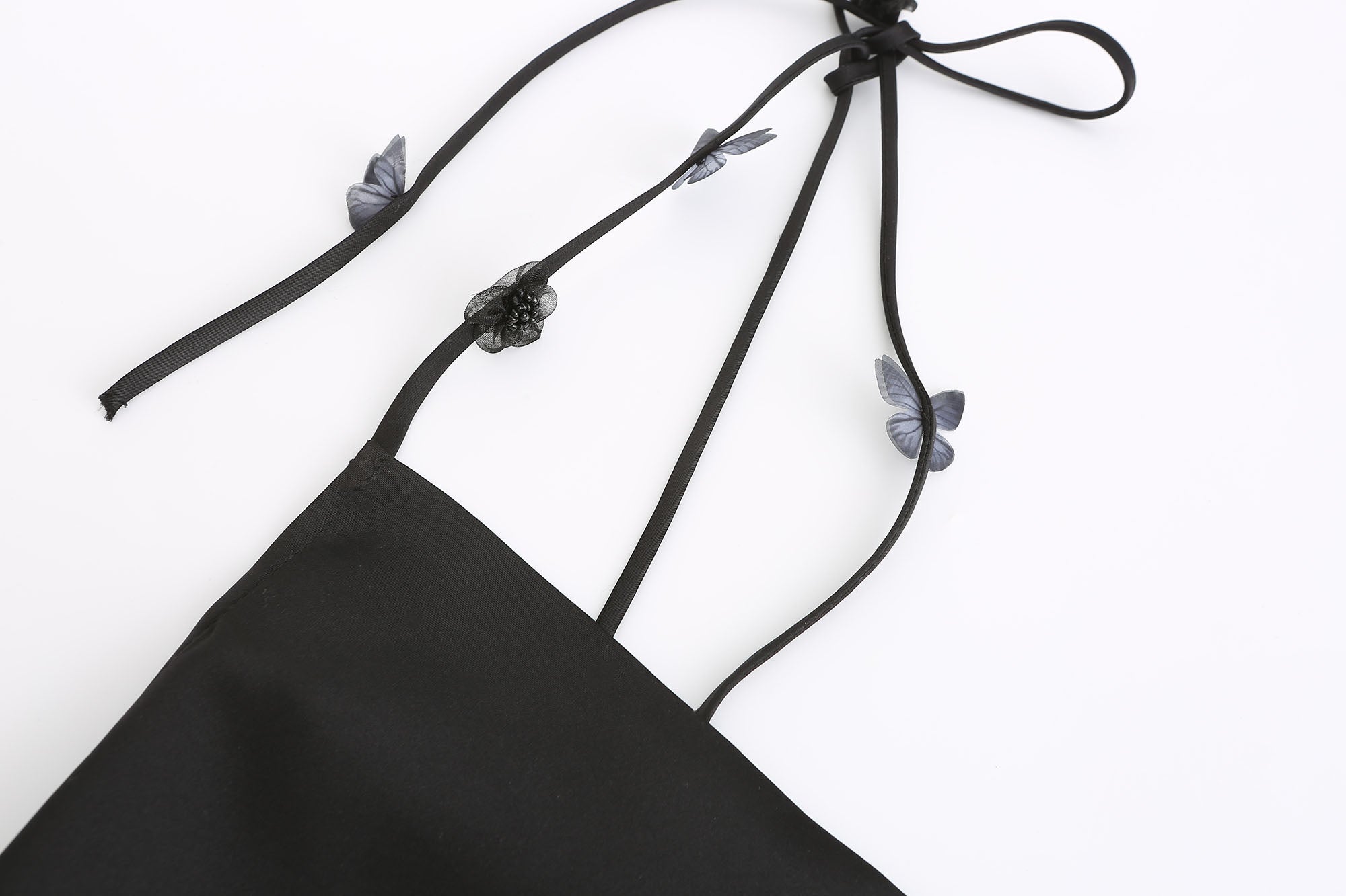 BLACK ACETATE TANK TOP