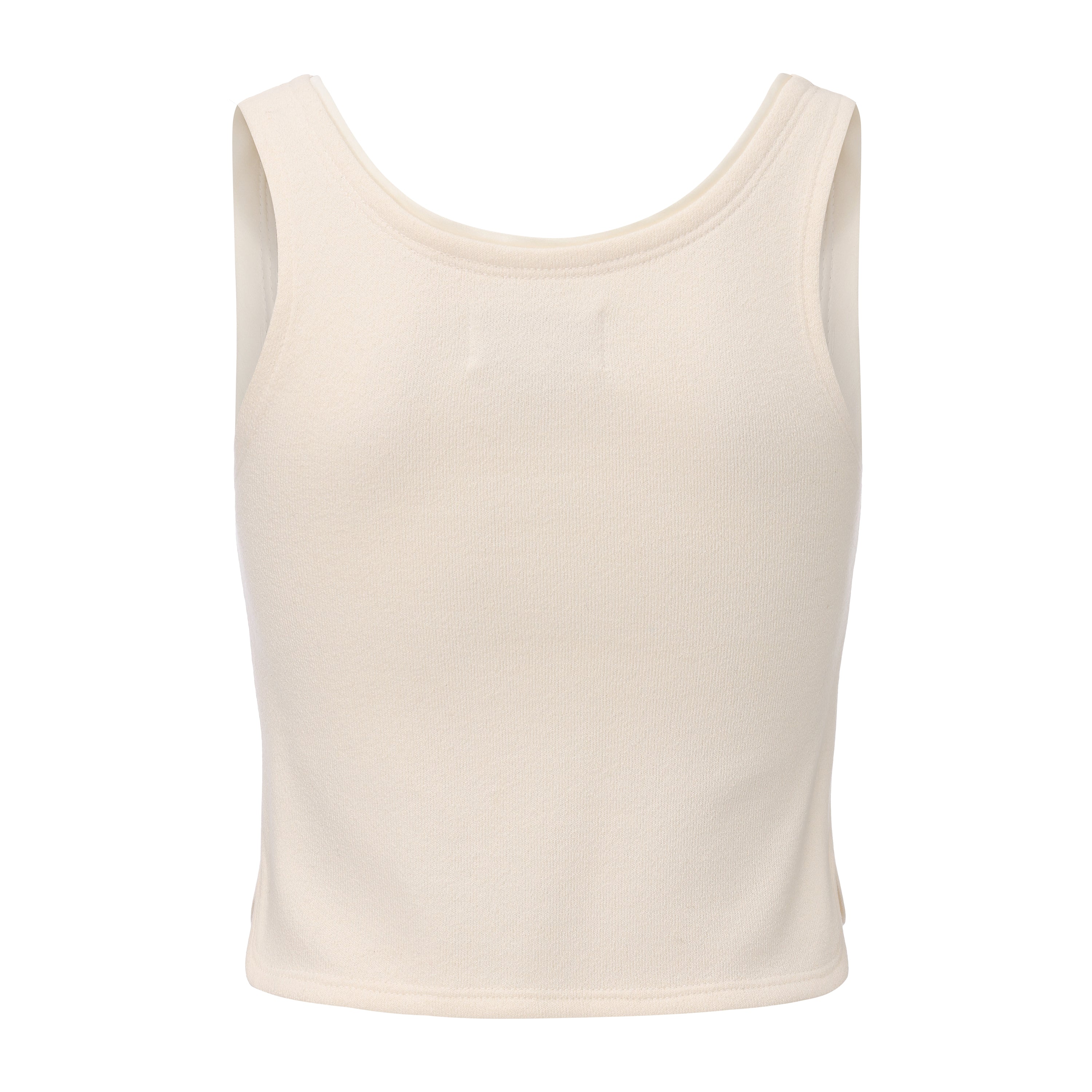 White knit halter top