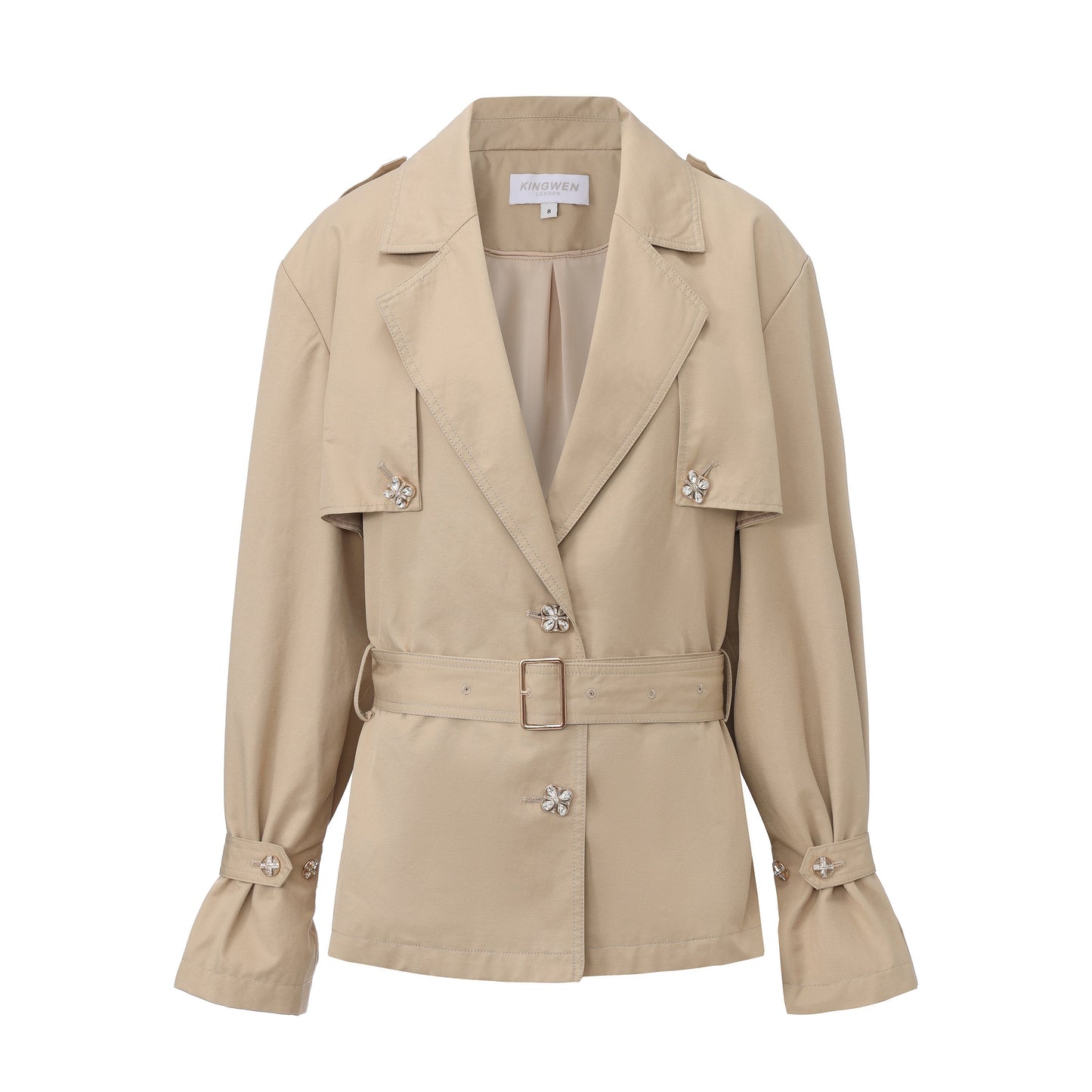 Light Coffee Long Trench Coat
