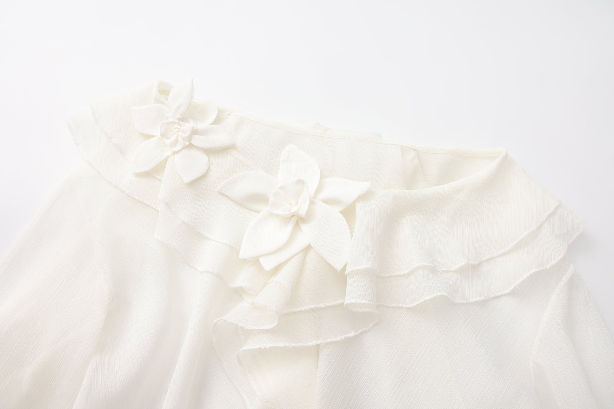 Fine Glittering White Iris Shirt