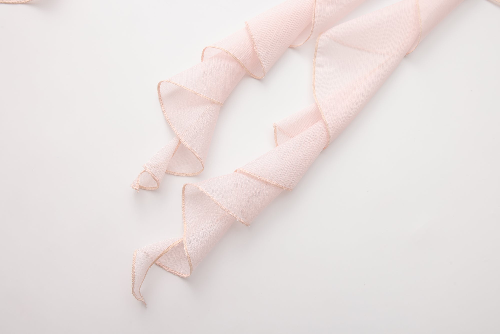 Pink Ribbon Woven Neck Top