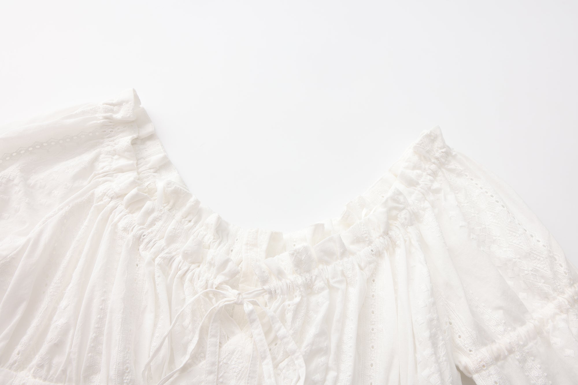 White Lace Short Sleeved Shirt