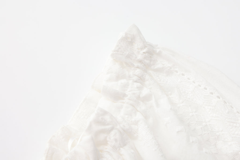 White Lace Short Sleeved Shirt