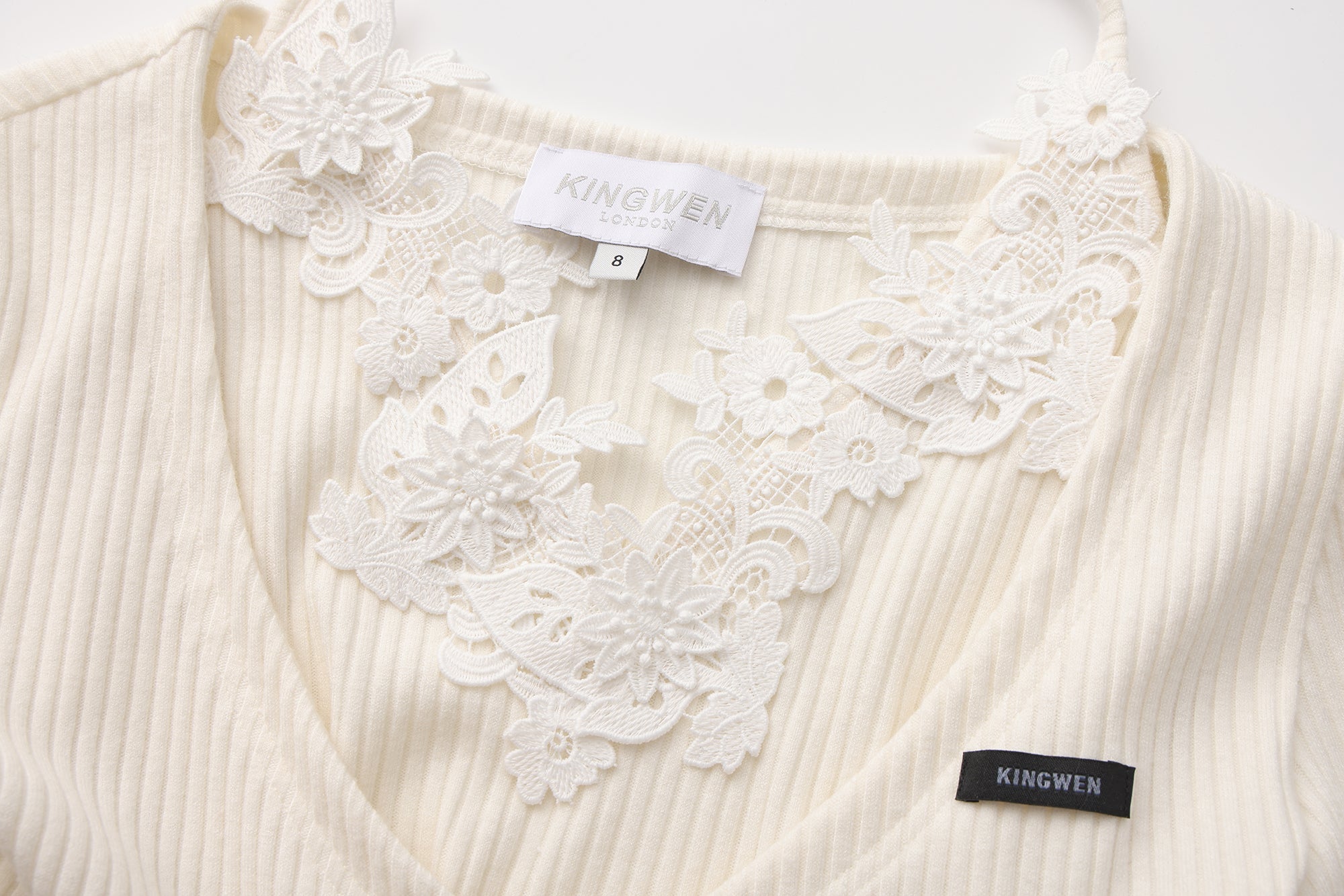 White Two-Piece Lace Halter Cardigan