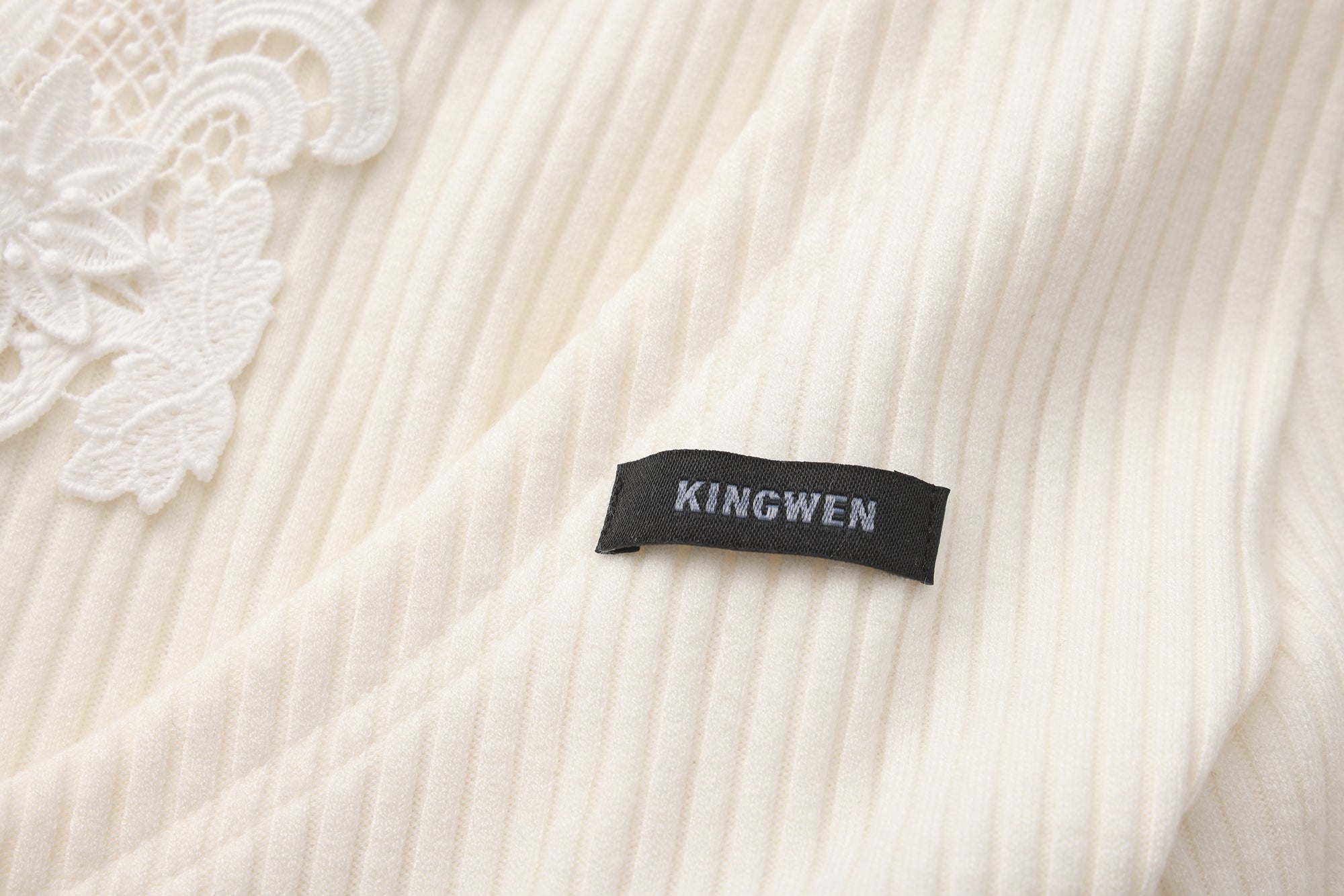 White Two-Piece Lace Halter Cardigan