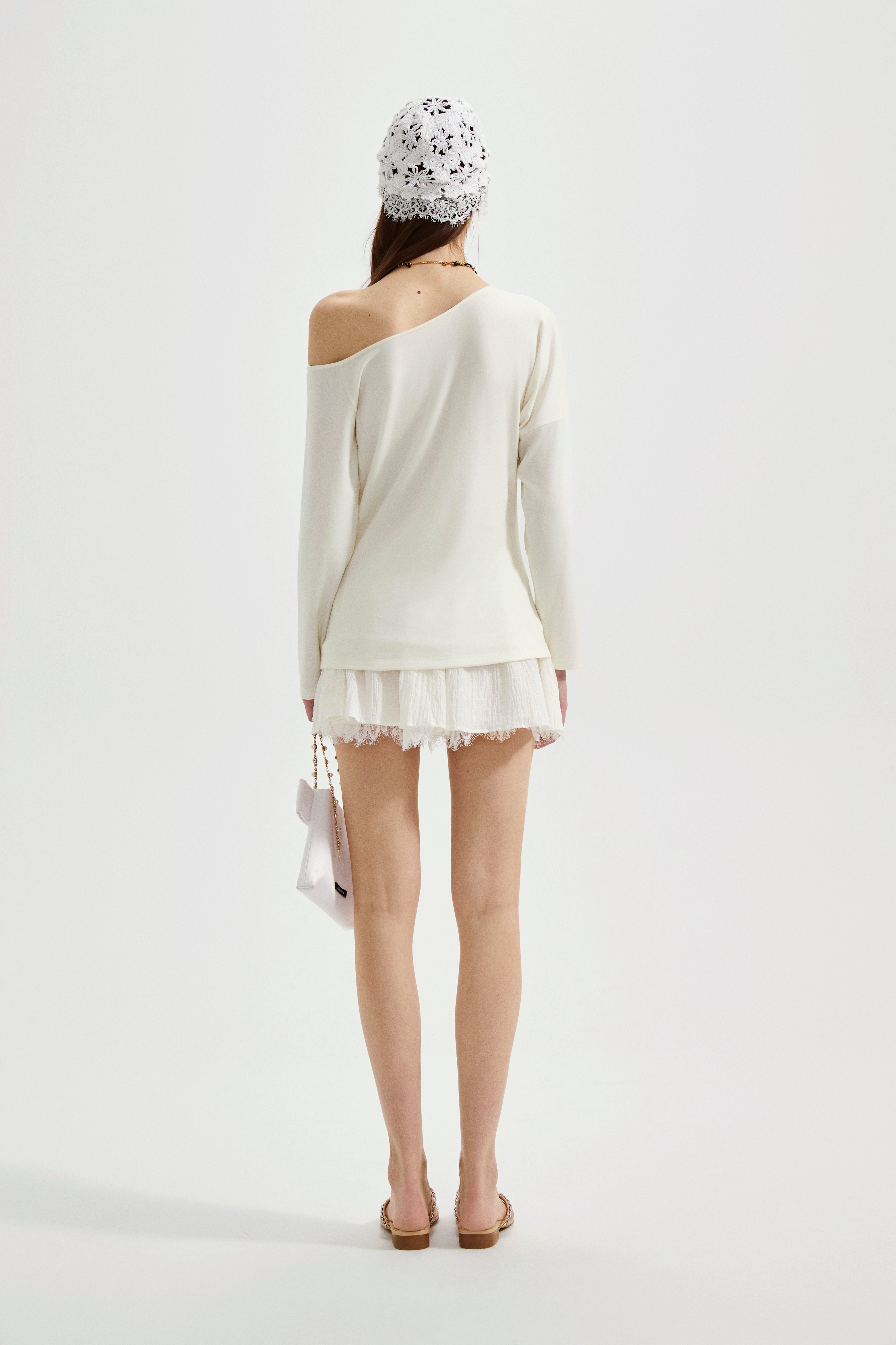 Rhinestone-Studded Pony Print T-Shirt