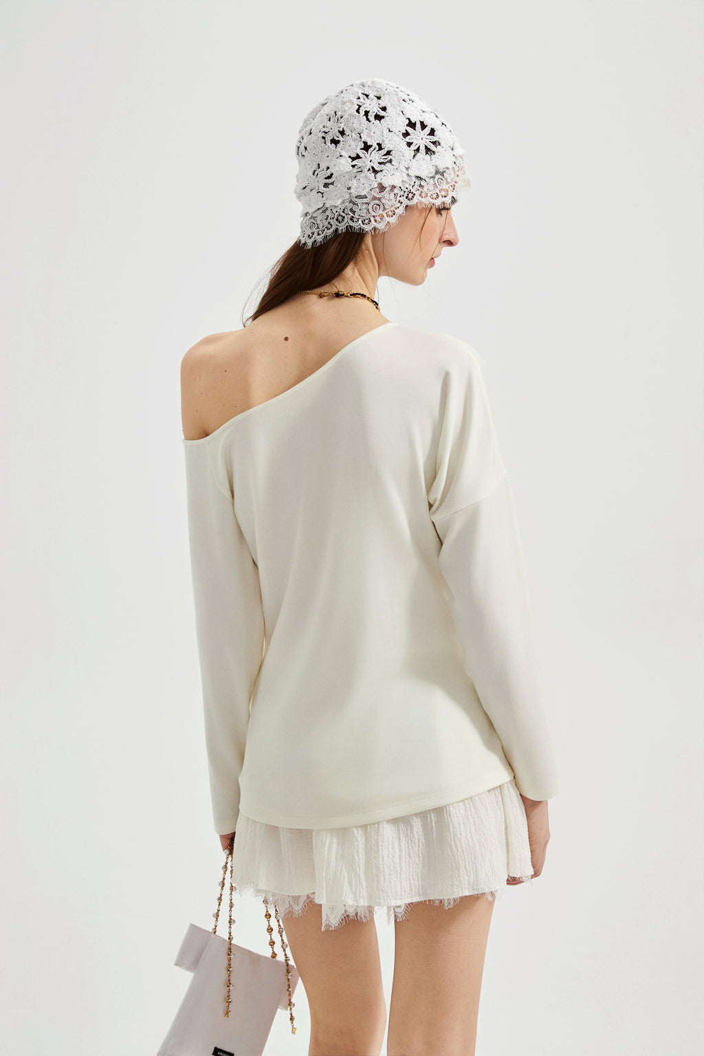 Rhinestone-Studded Pony Print T-Shirt