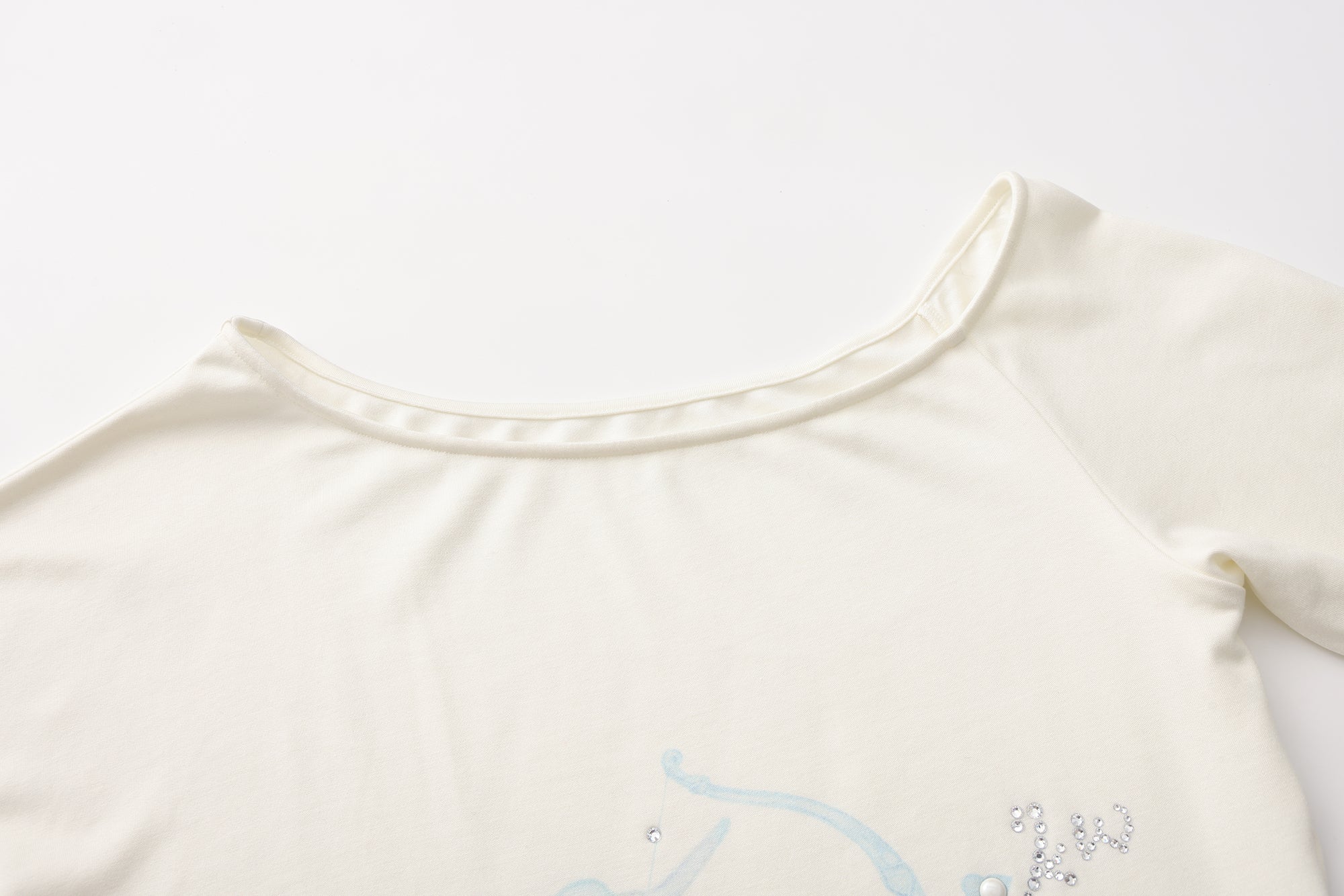 Rhinestone-Studded Pony Print T-Shirt