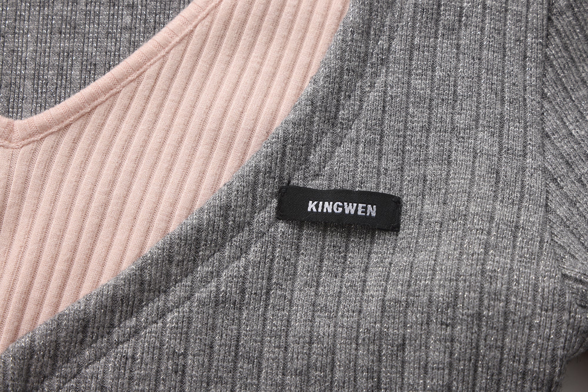 Grey Two-Piece Diamond-Studded Button-Up Strapless Cardigan