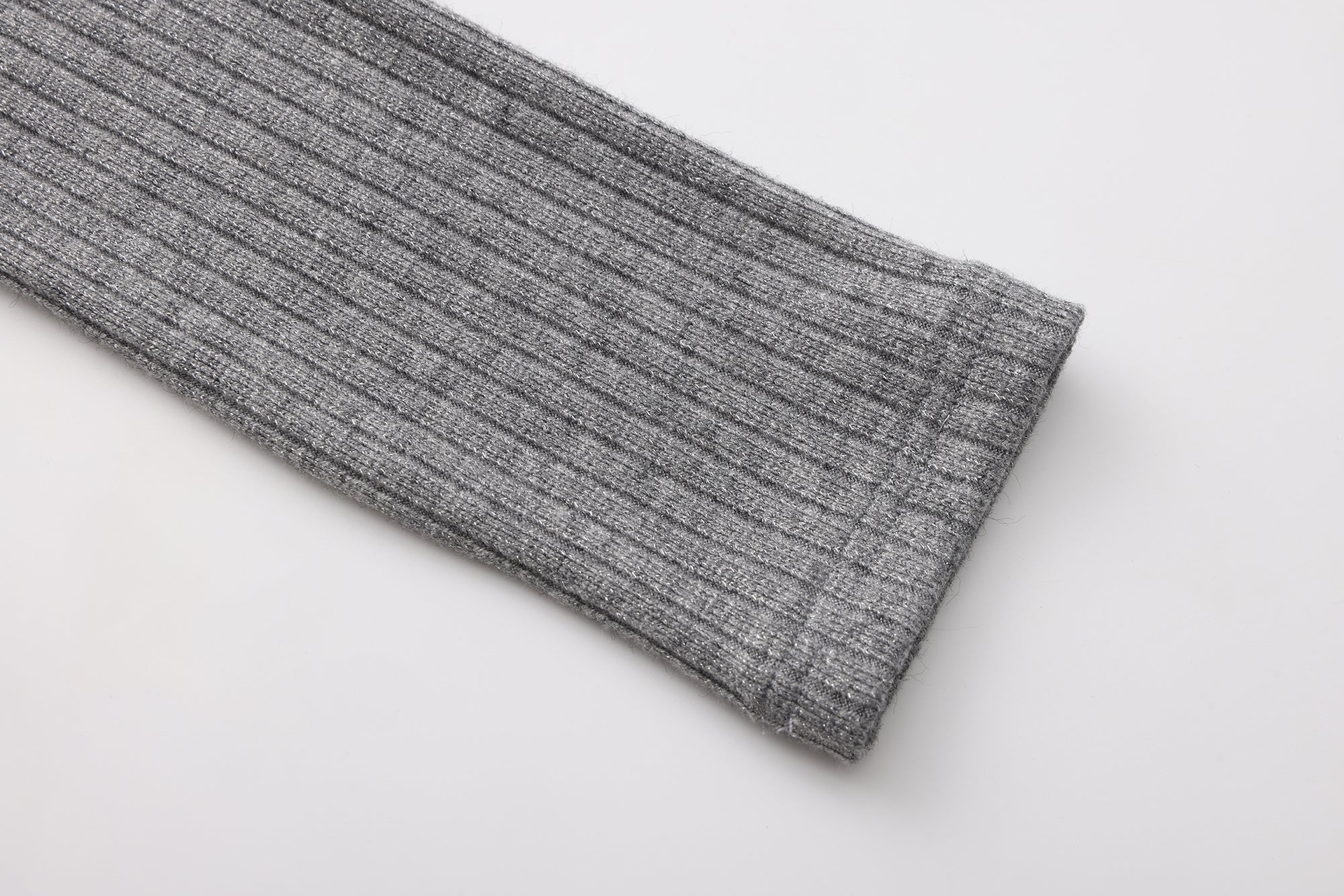 Grey Two-Piece Diamond-Studded Button-Up Strapless Cardigan