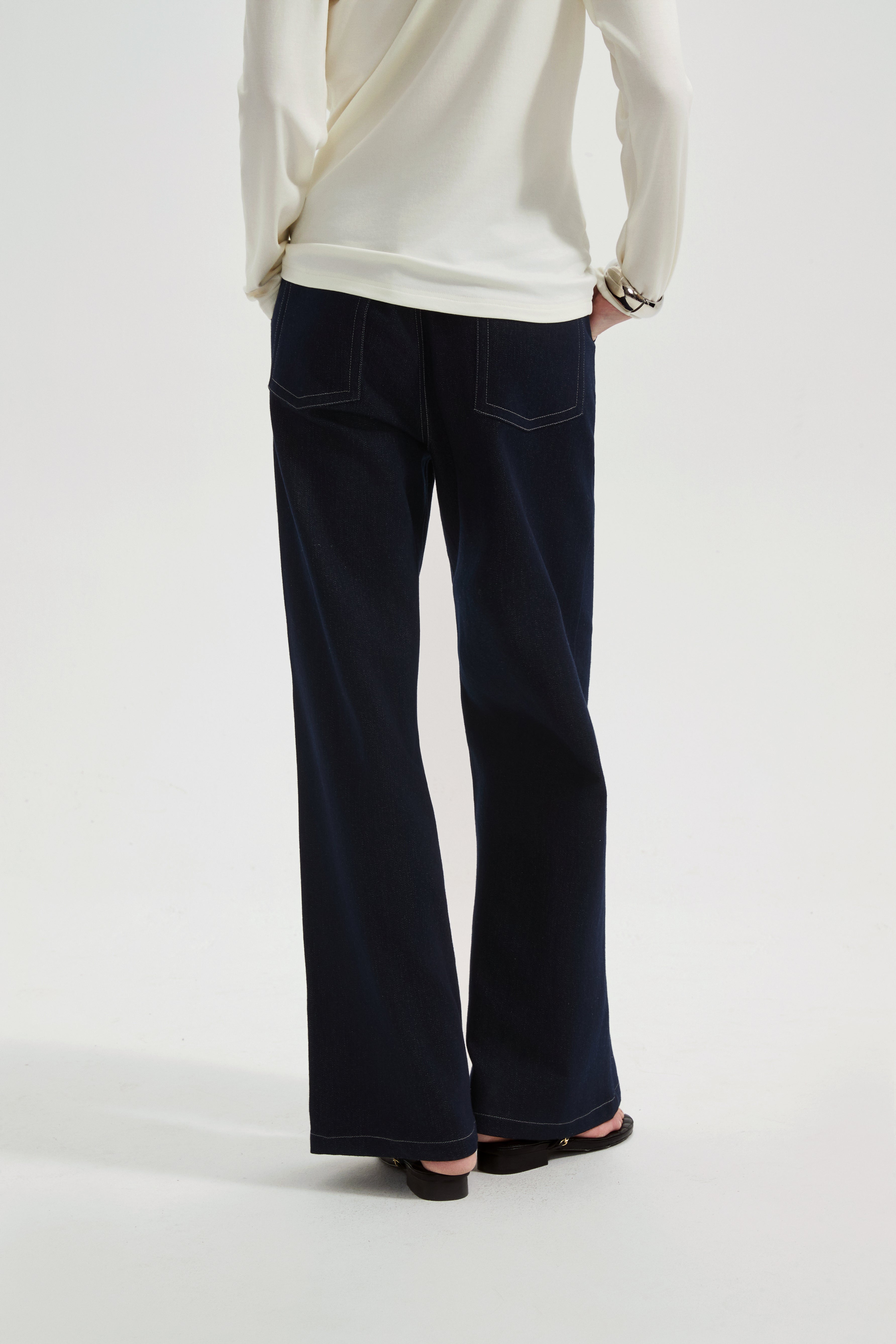 Diamond-Studded Pearl Jeans