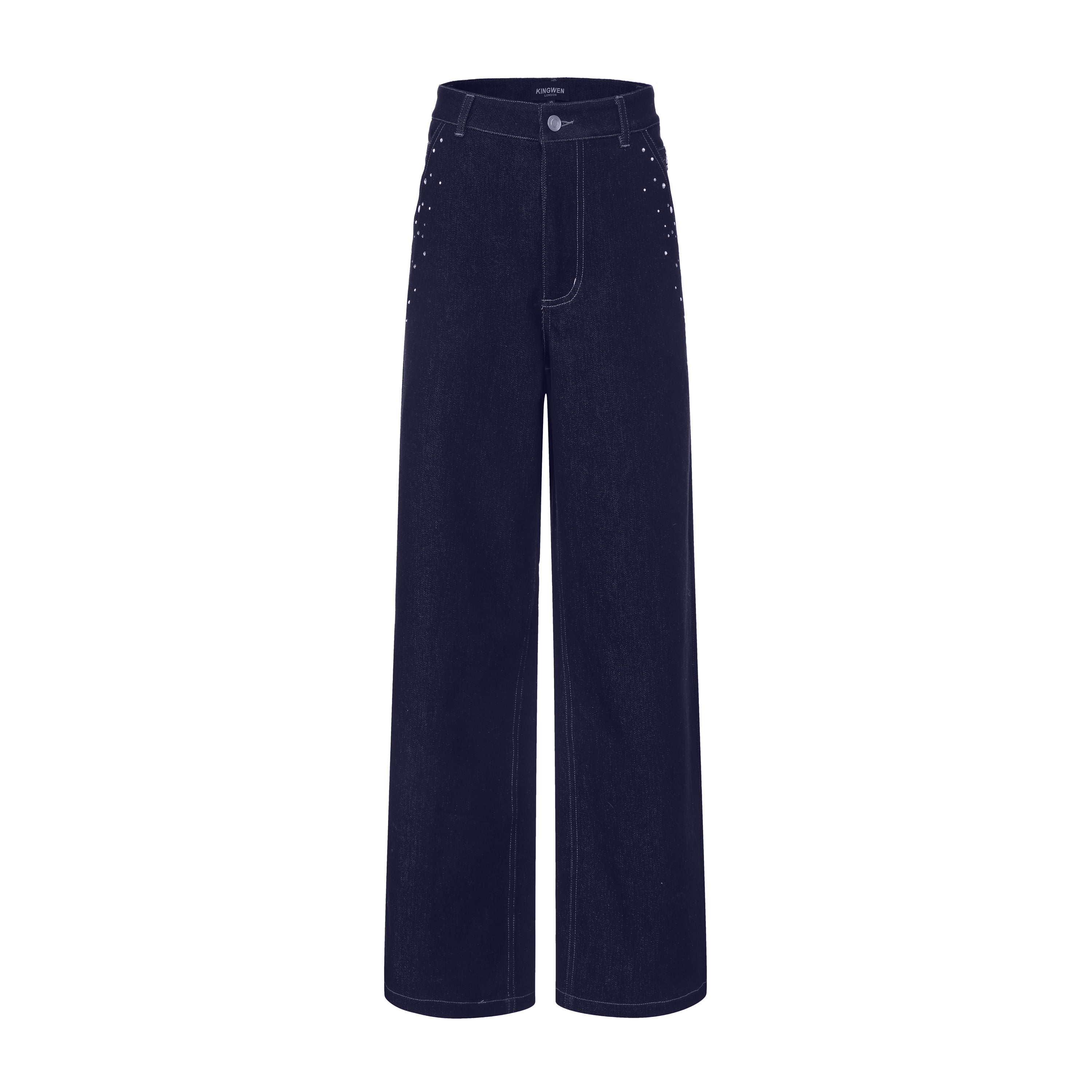 Diamond-Studded Pearl Jeans