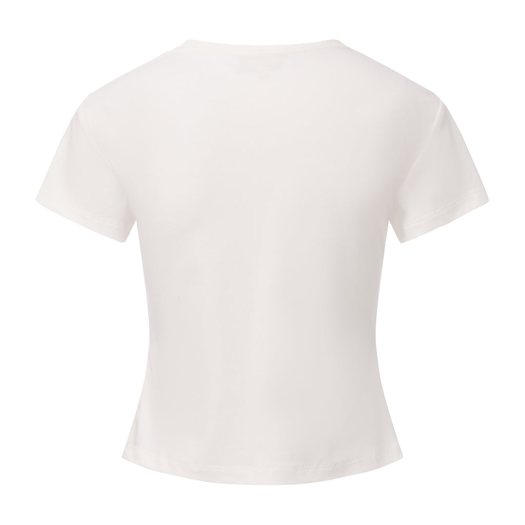 White Cat Short Sleeved Tee