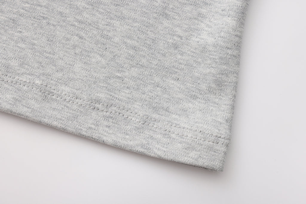 Grey Text Short Sleeved Tee
