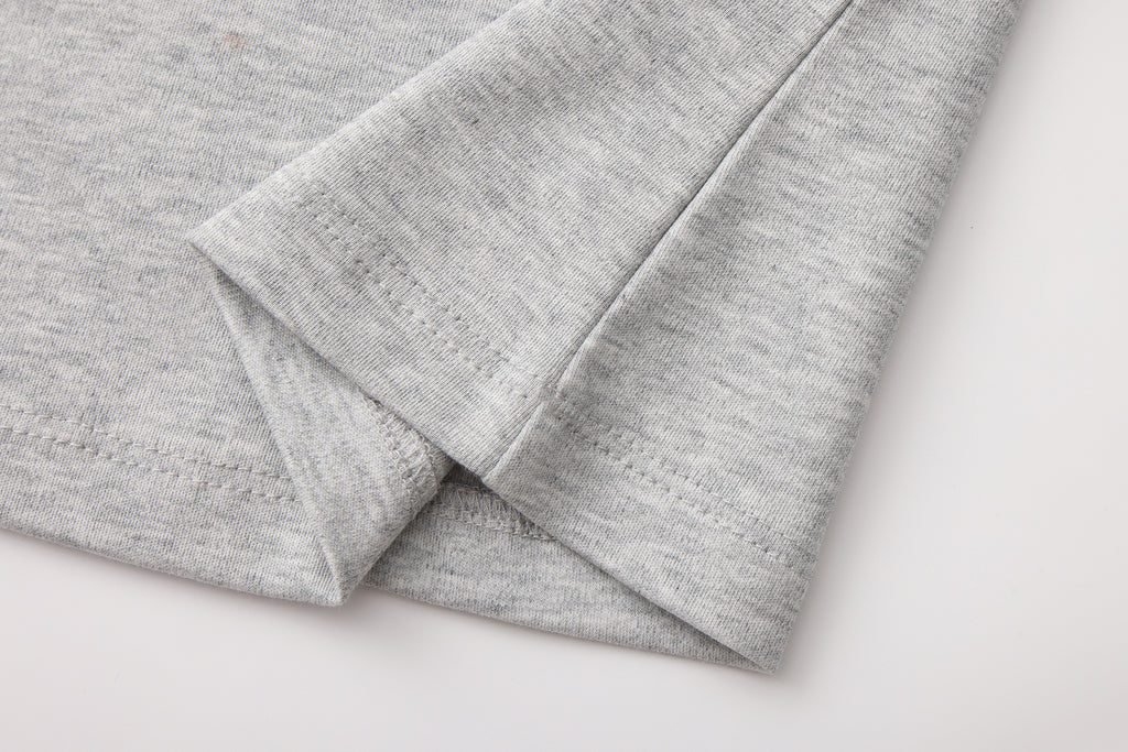 Grey Text Short Sleeved Tee
