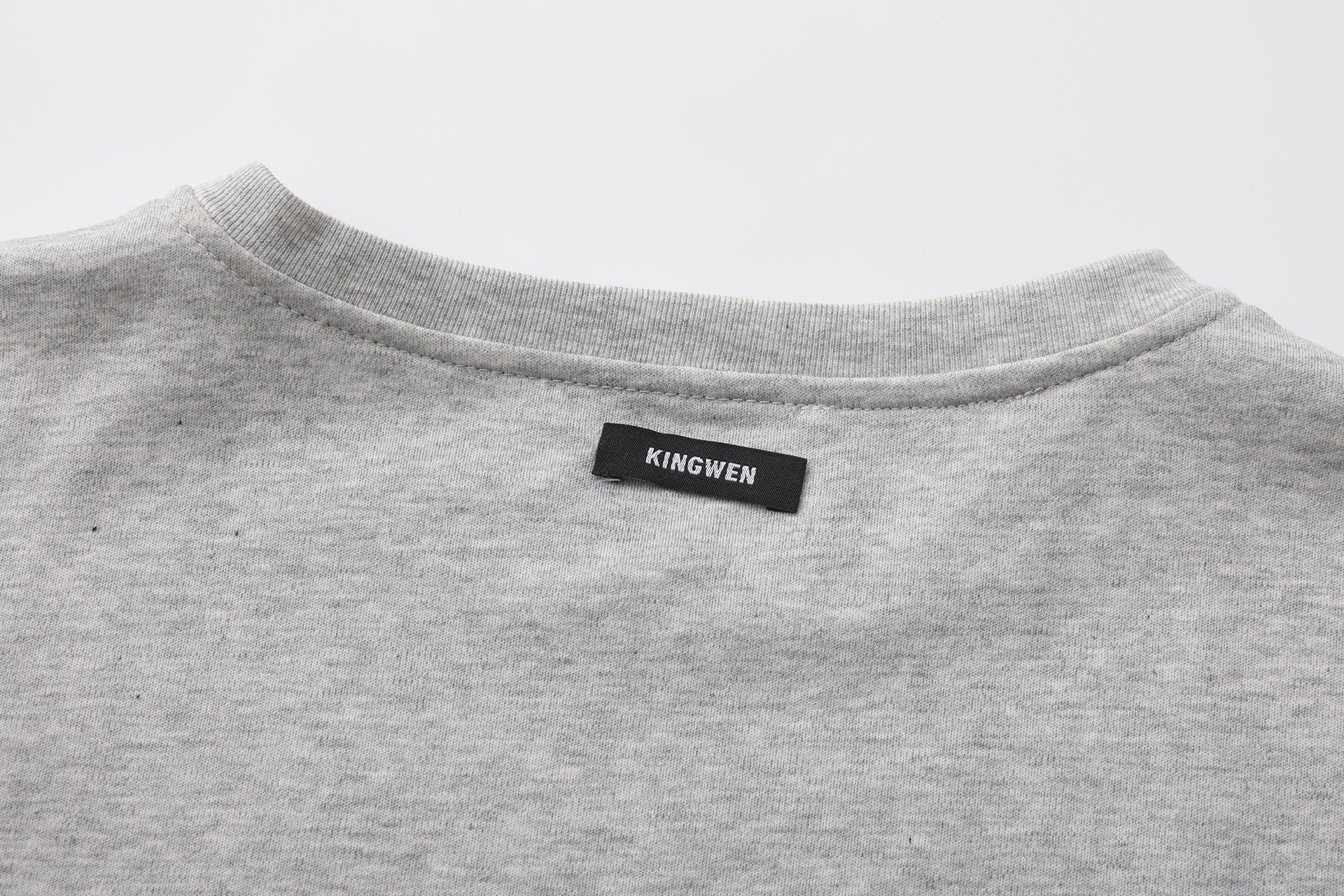 Grey Text Short Sleeved Tee