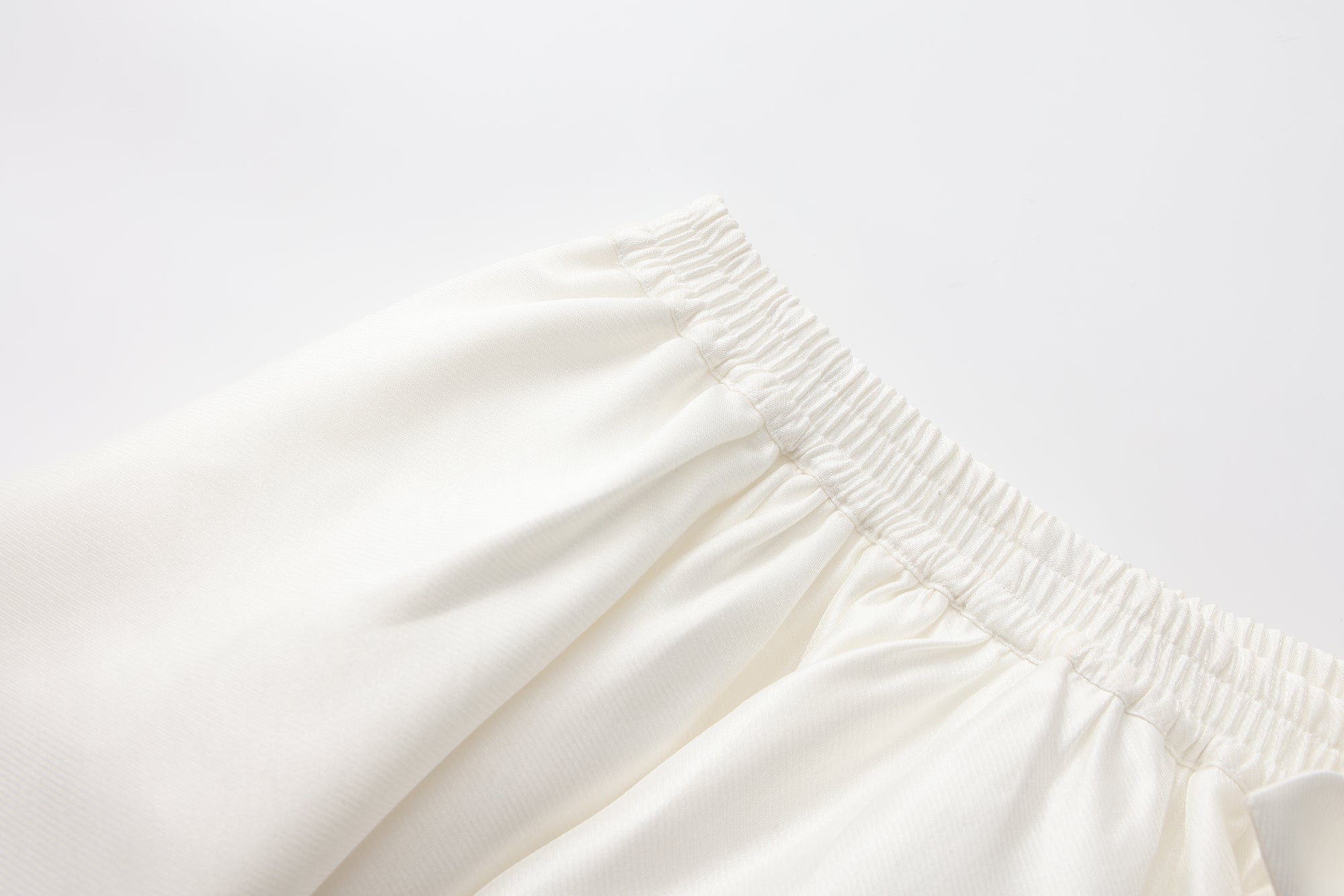 White Lace-up Floral Short Skirt