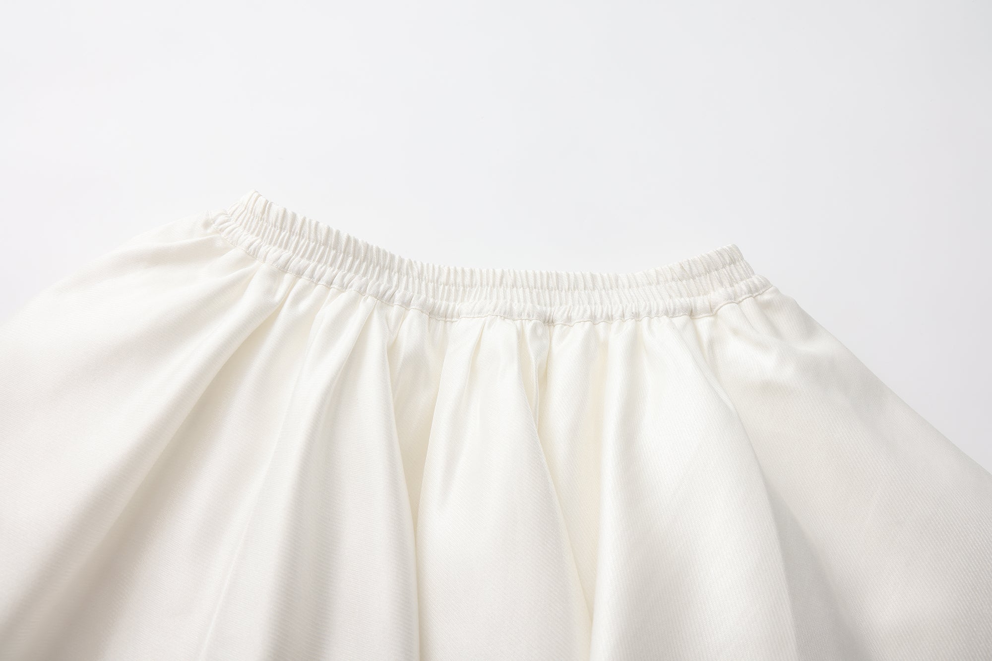 White Lace-up Floral Short Skirt