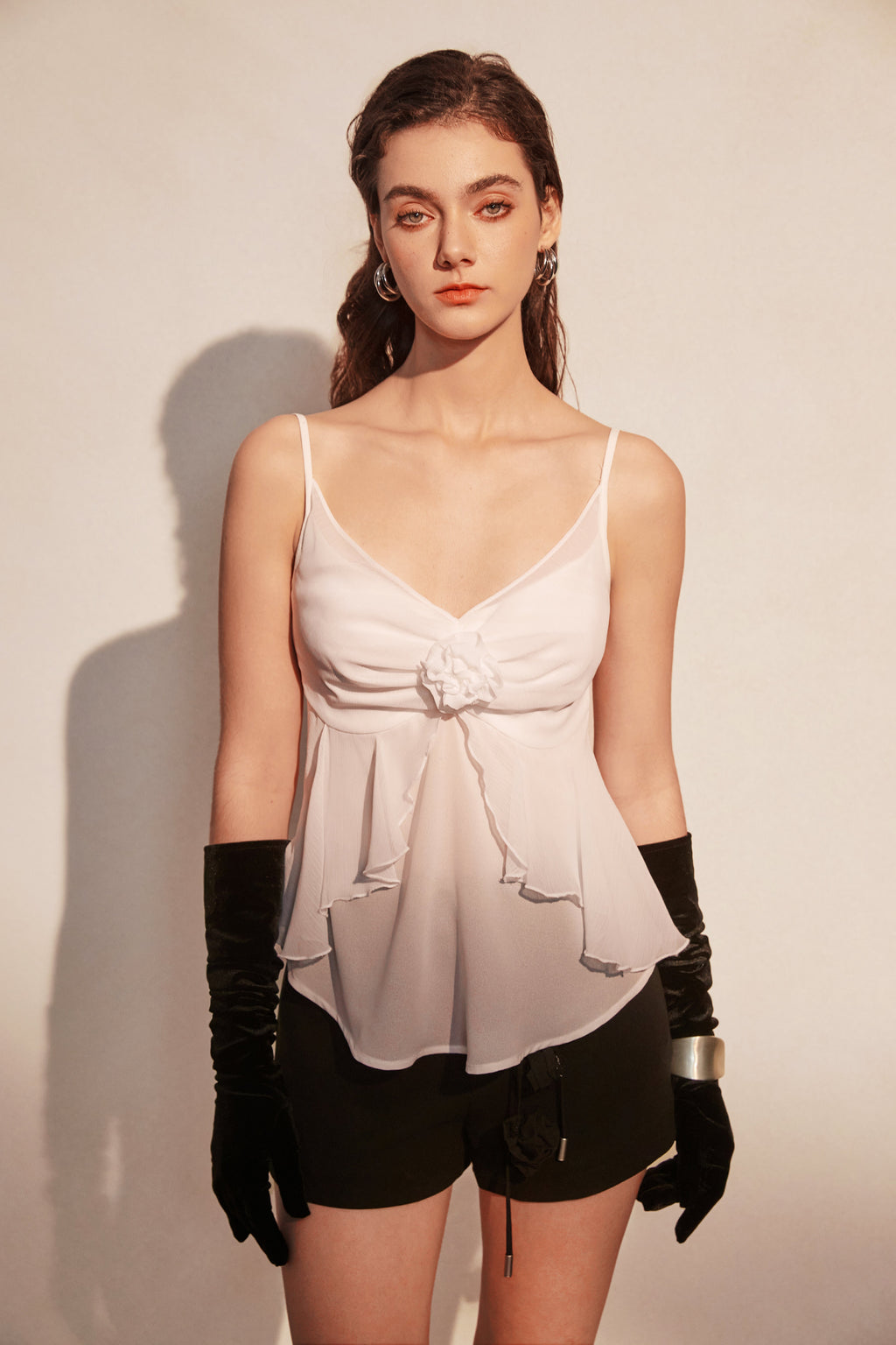 White Floral Camisole