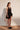 Black Halter Petal Santin Dress