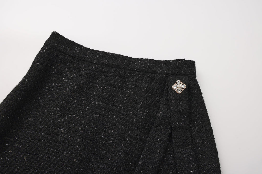 Black Woven Halter Top & Dress