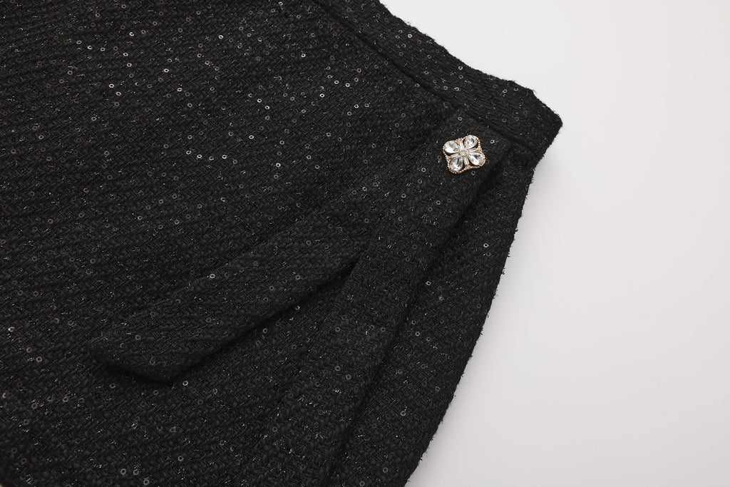 Black Woven Halter Top & Dress