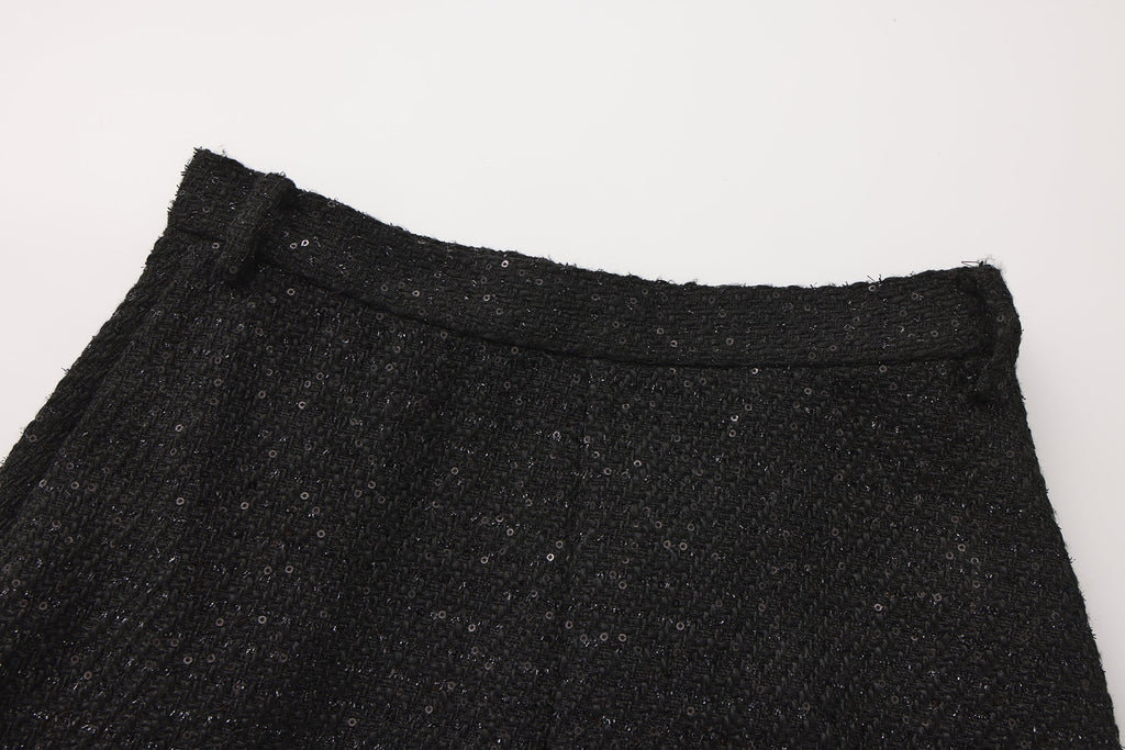 Black Woven Halter Top & Dress