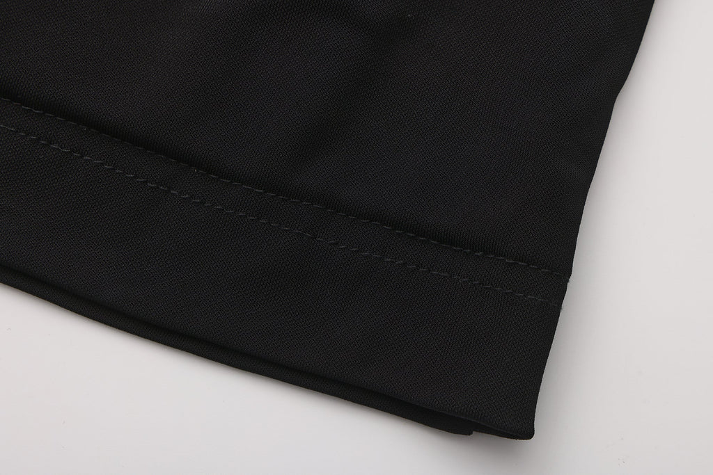 Black Metal-Strapped Ruched Fitted Dress