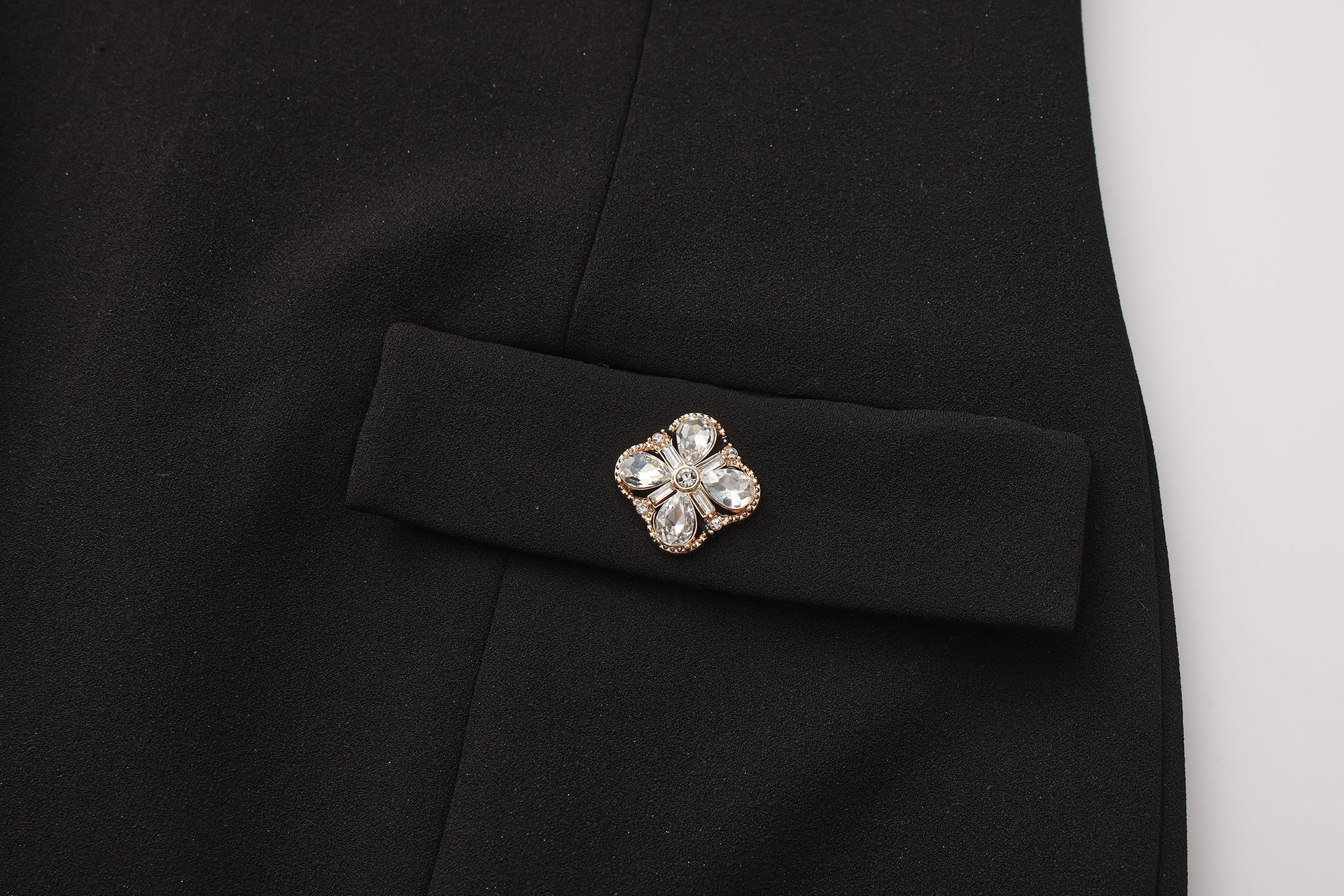 Black Bow Collared Waist-Cinching Dress