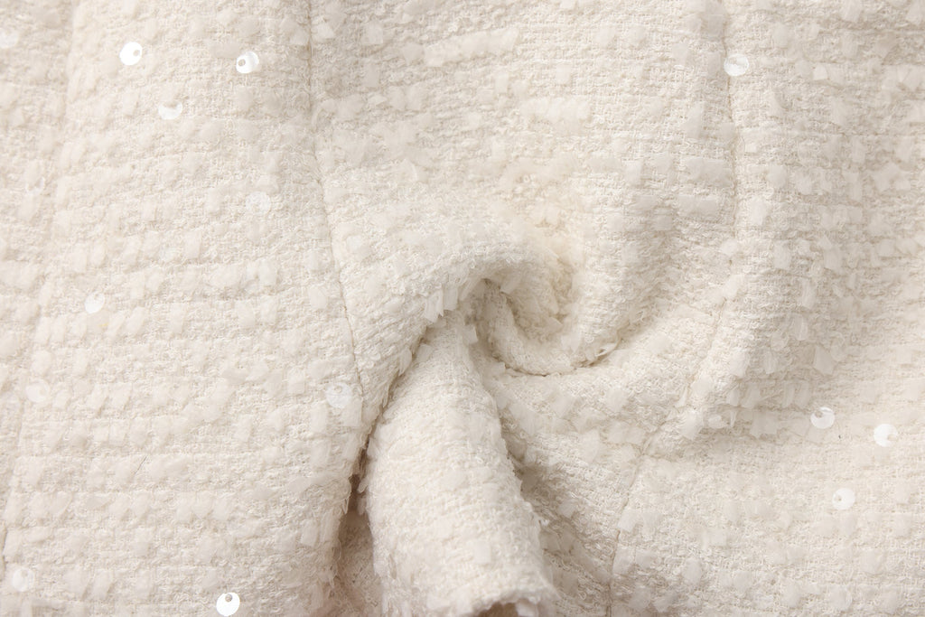 White Bow-Detailed Sleeveless Fitted Top