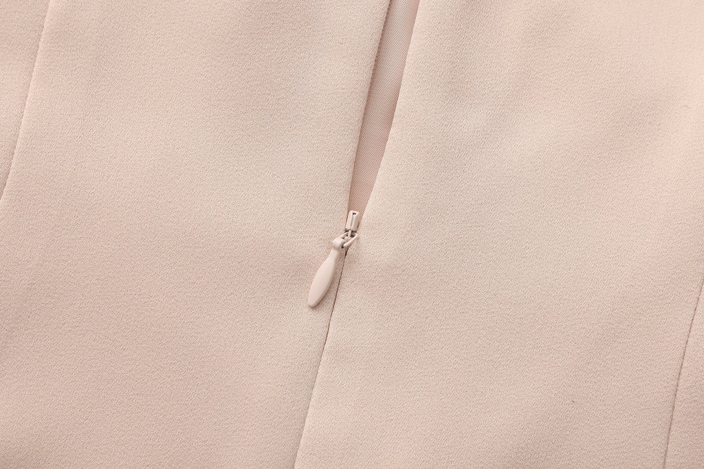 Pink Halter Ruched Dress