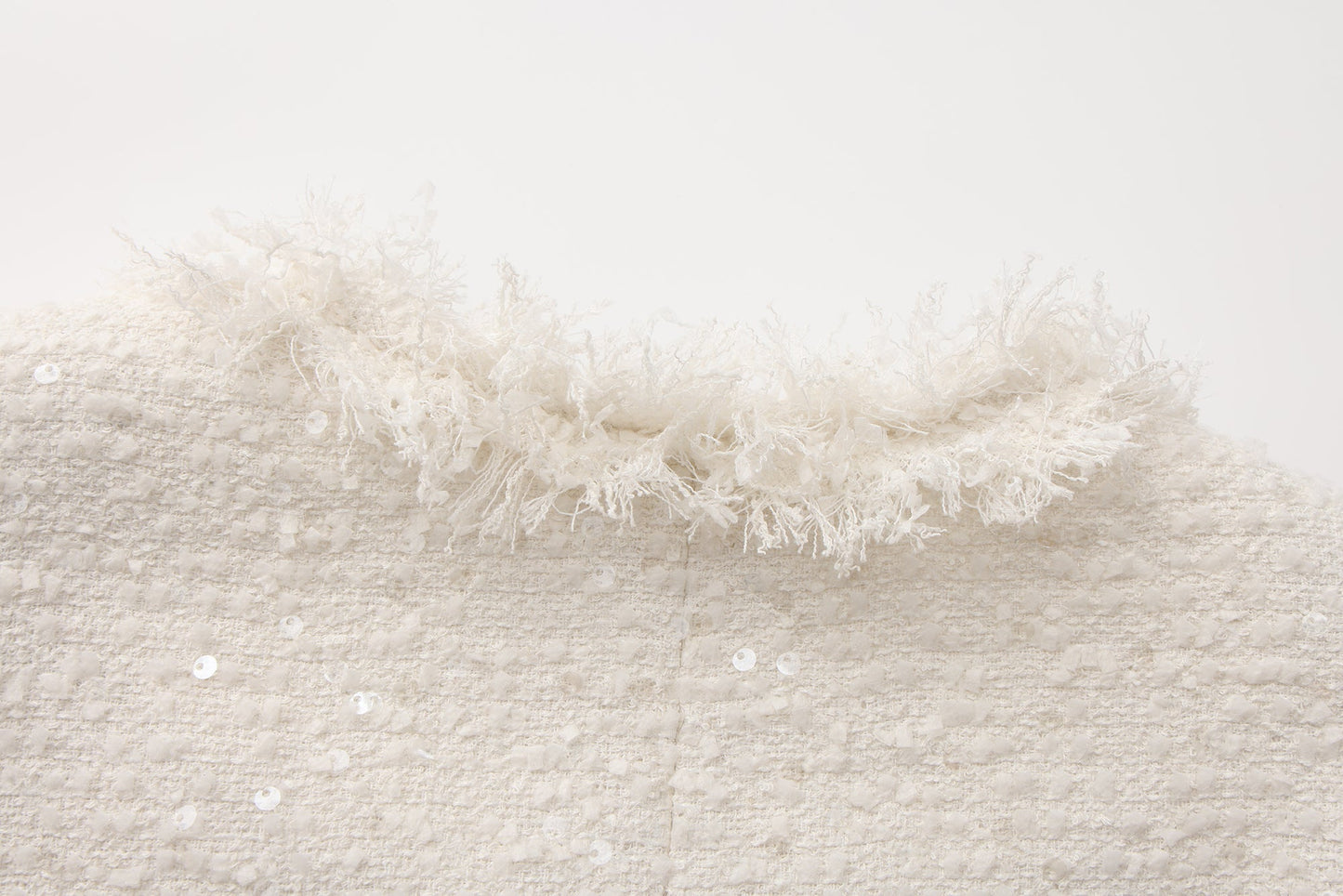 White Long Tweed Jacket