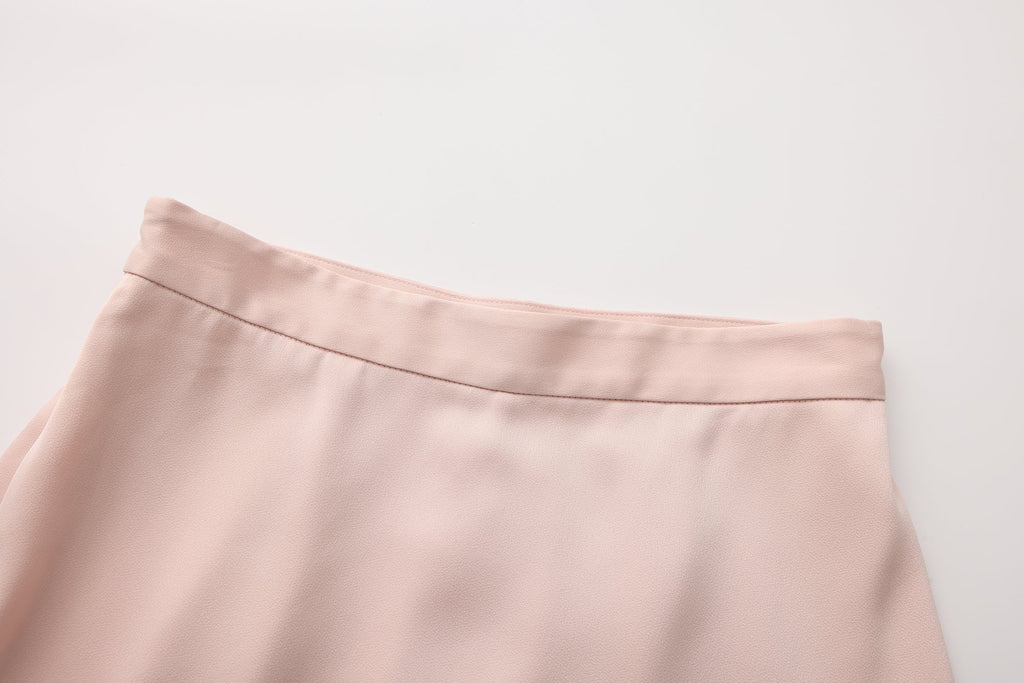 Pink Beaded Pencil Skirt