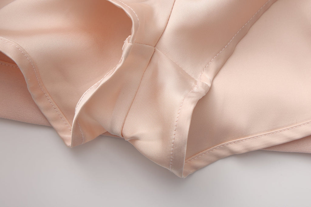 Pink Beaded Pencil Skirt