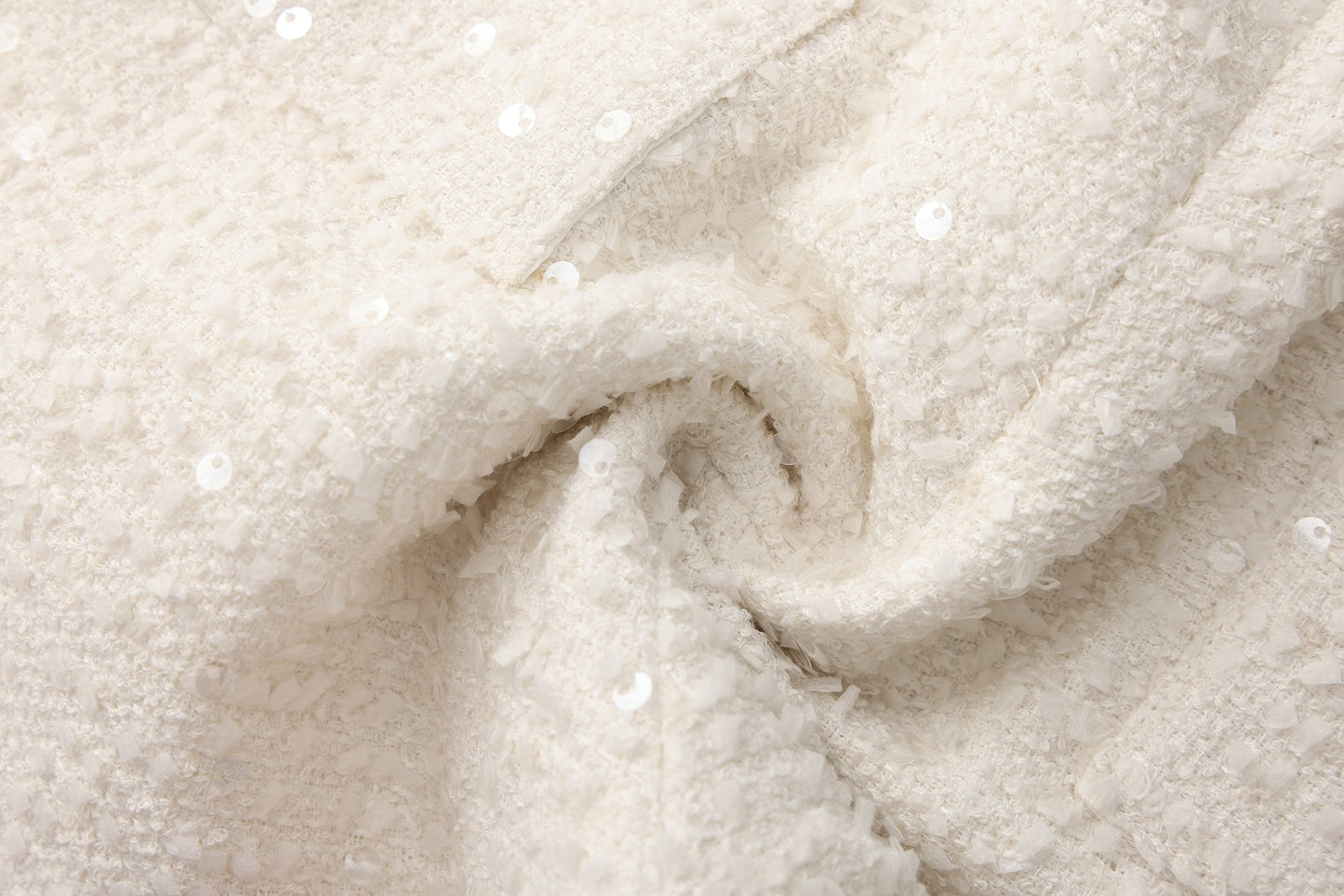 White Tweed Shorts