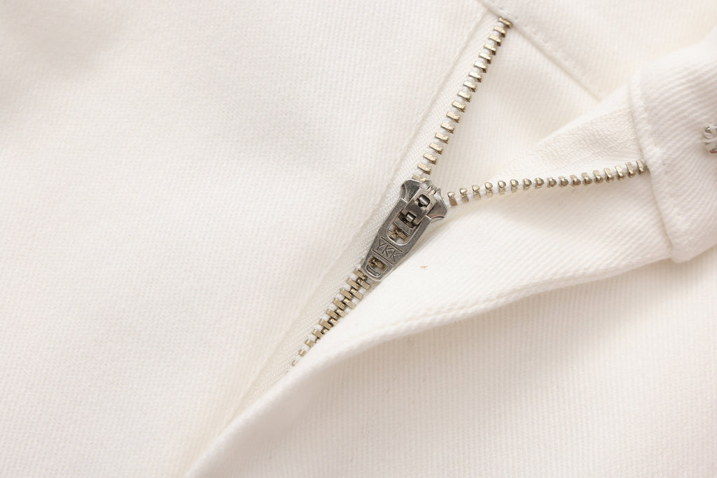 White Fitted Flare Jeans