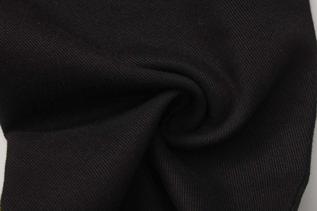 Black Fitted Flare Jeans