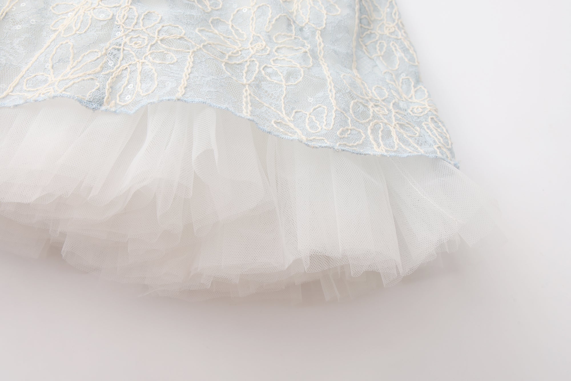 Blue Rattan Shoulder Strap A-line Dress