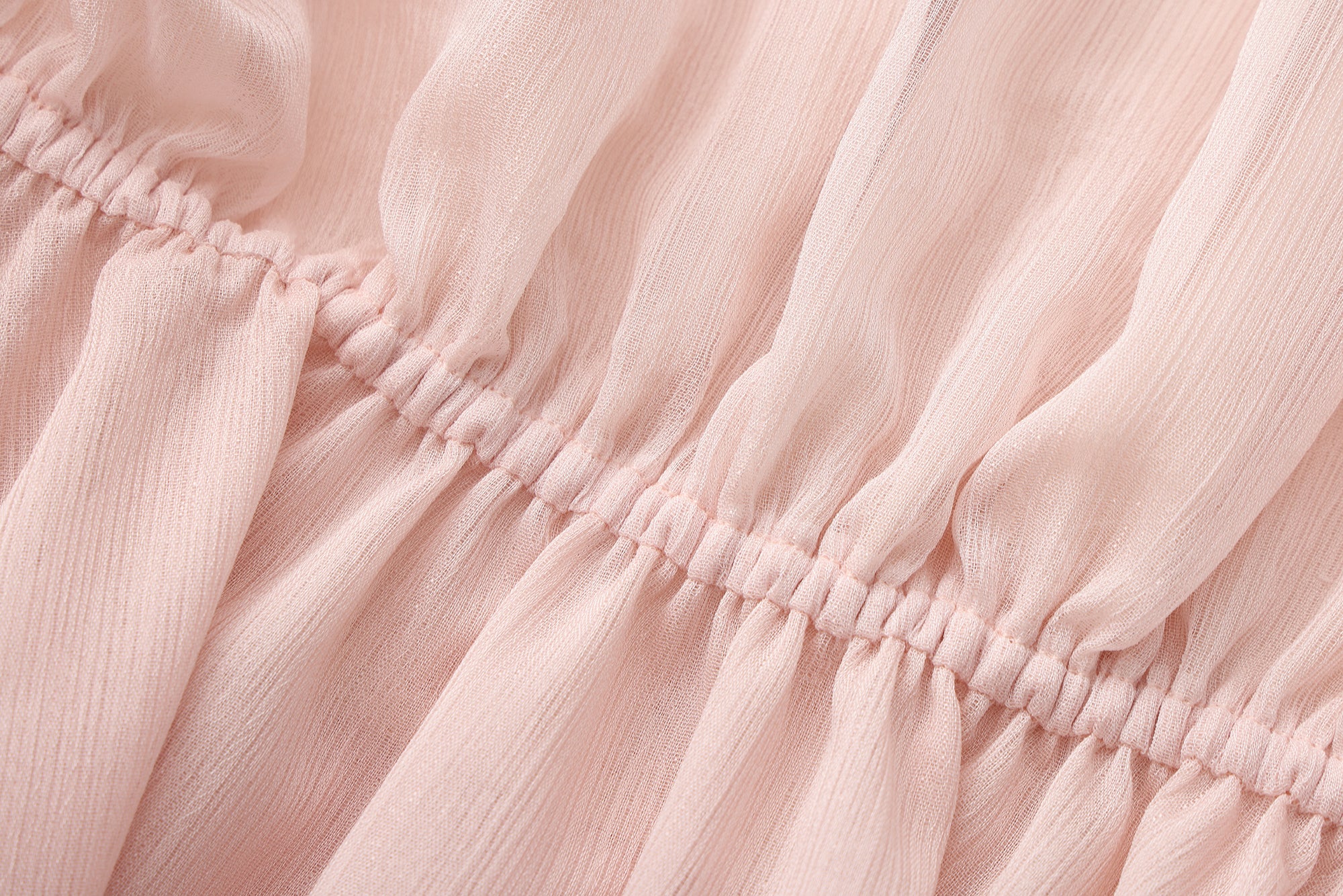 Pink Shimmering Iris-Patterned Long-Sleeved Top