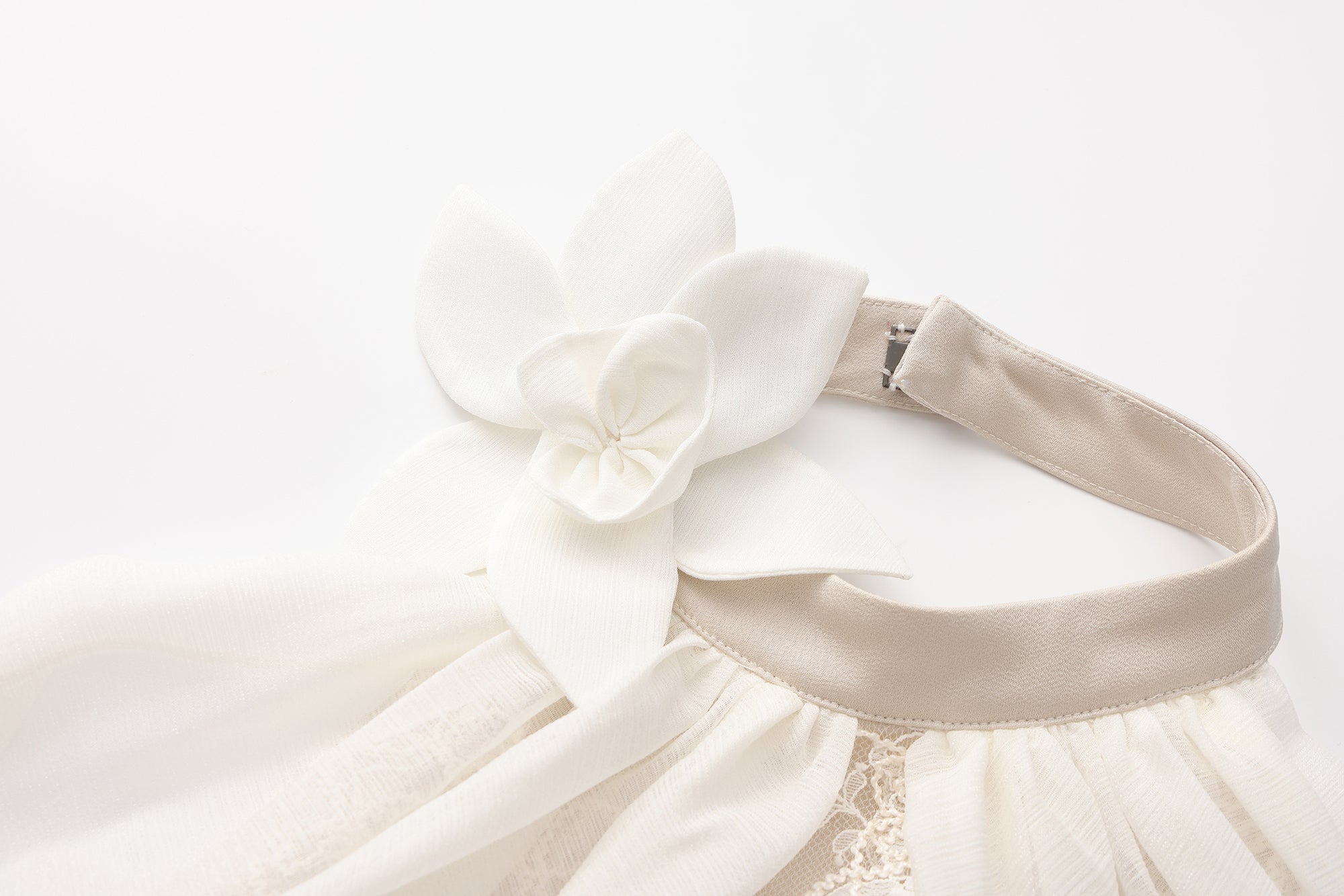 White Heavy-Duty Lace A-line Dress