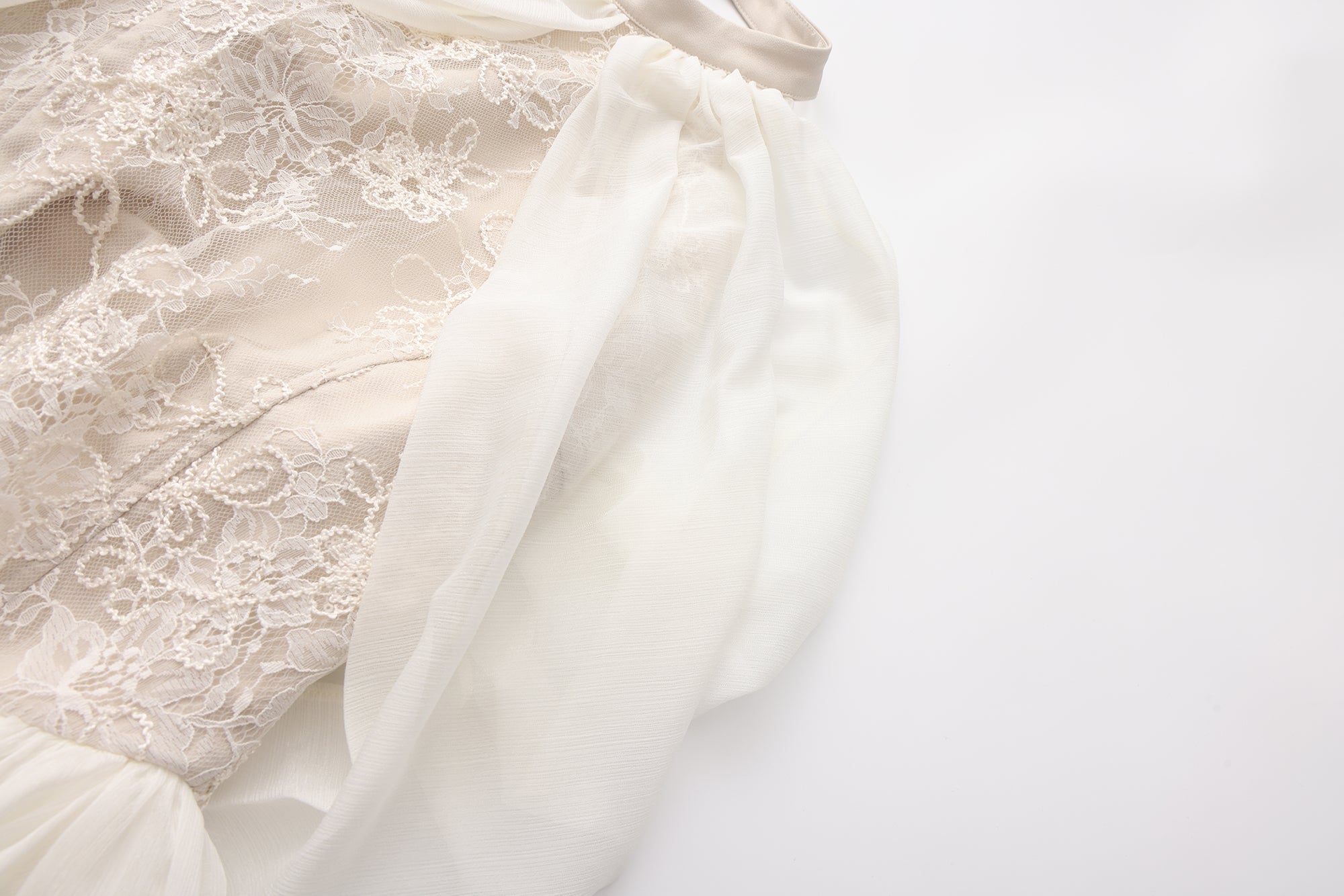 White Heavy-Duty Lace A-line Dress