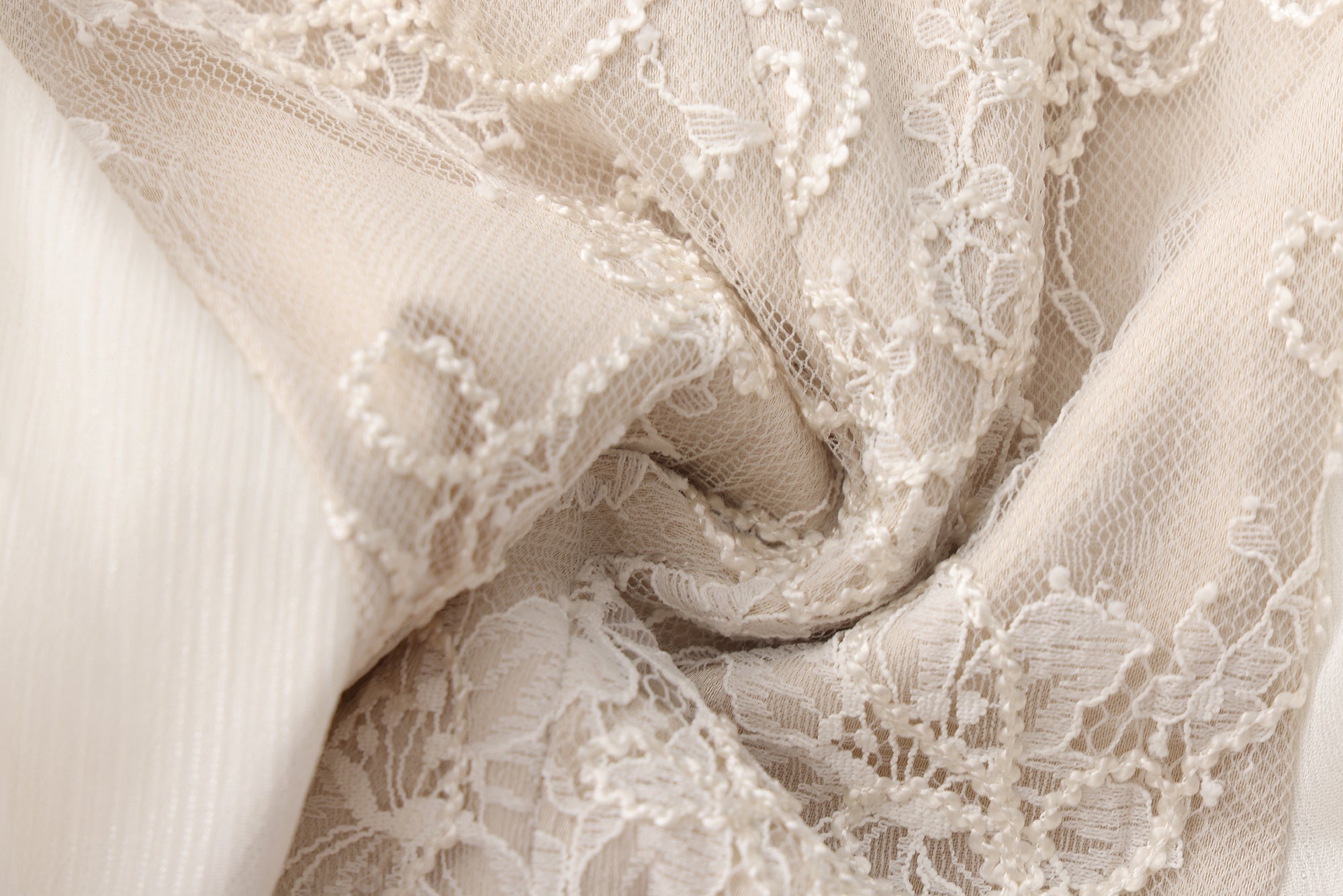 White Heavy-Duty Lace A-line Dress