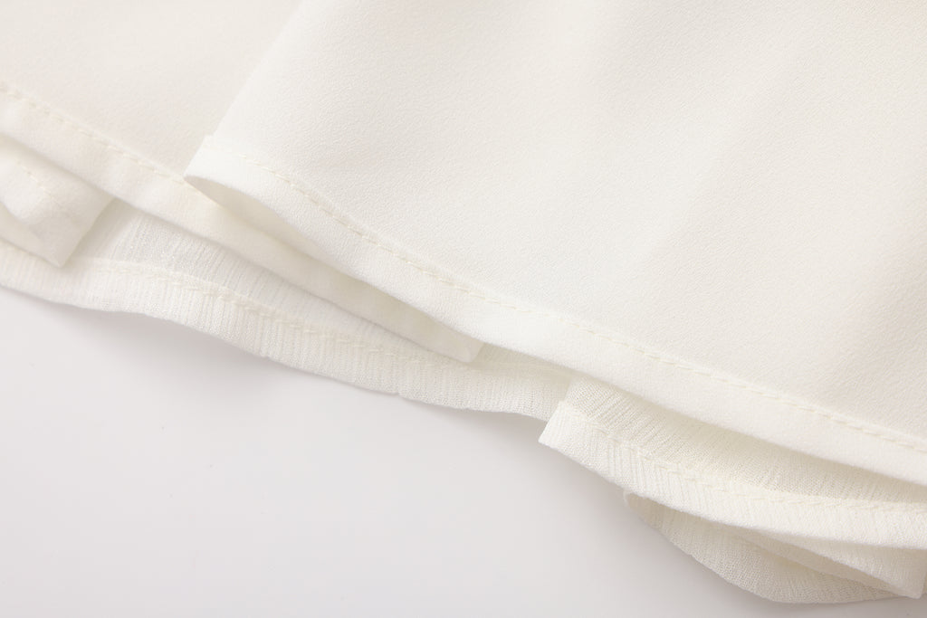 White Heavy-Duty Lace A-line Dress