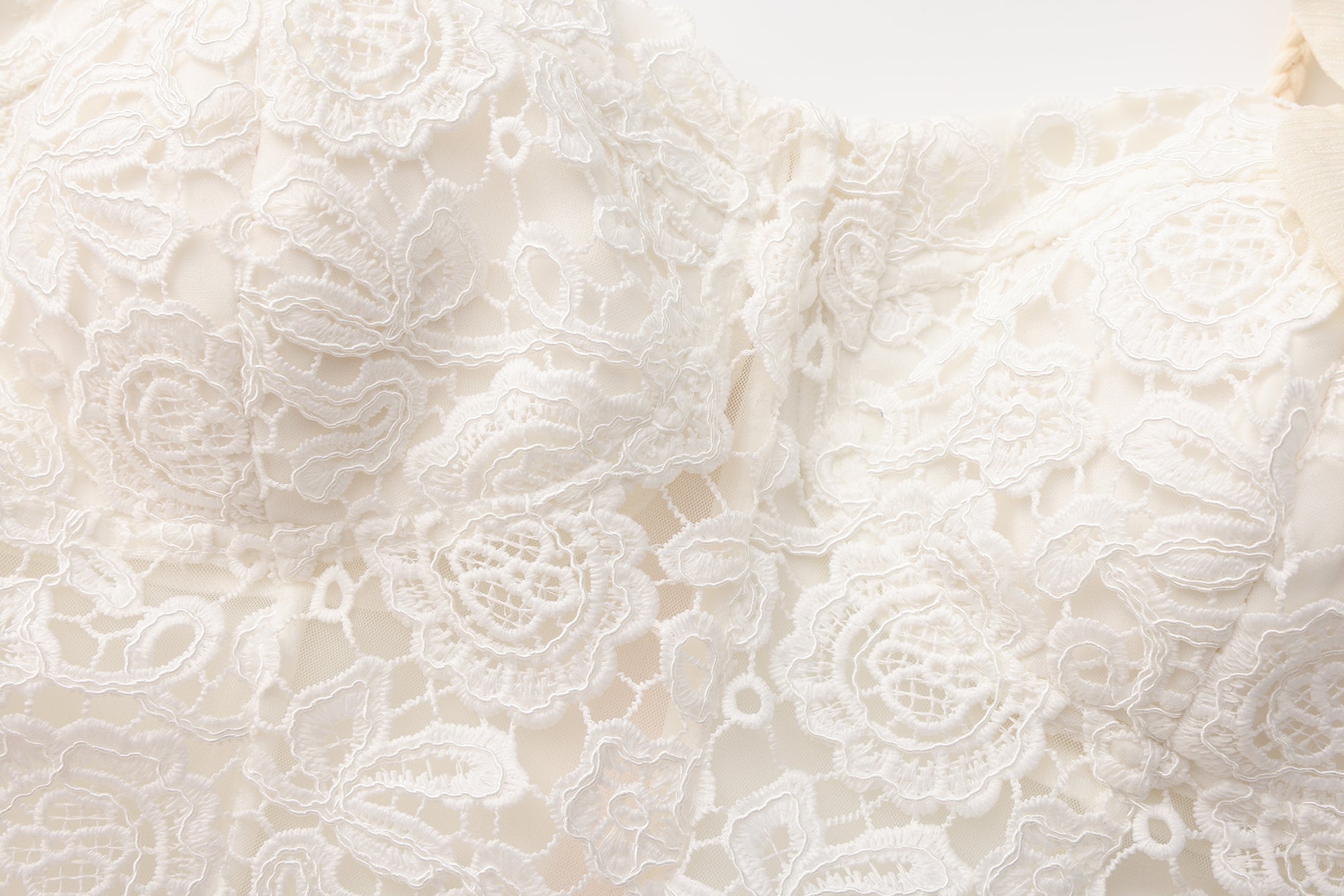 White Rattan Woven Shoulder Strap A-line Dress